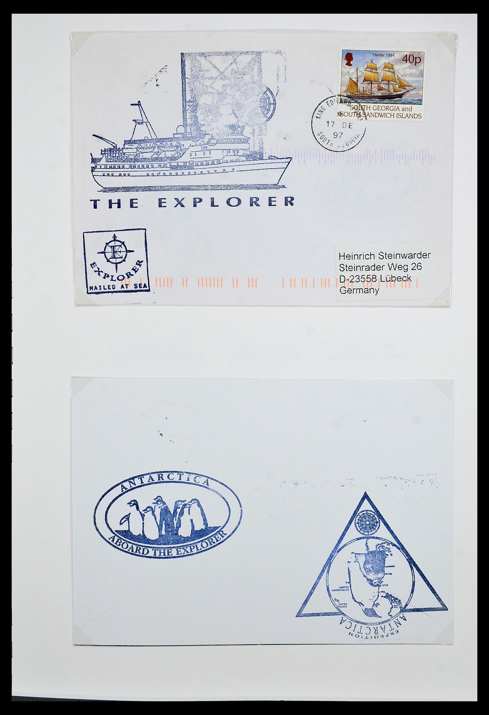 34222 072 - Stamp collection 34222 Falkland Dependencies 1891-1987.