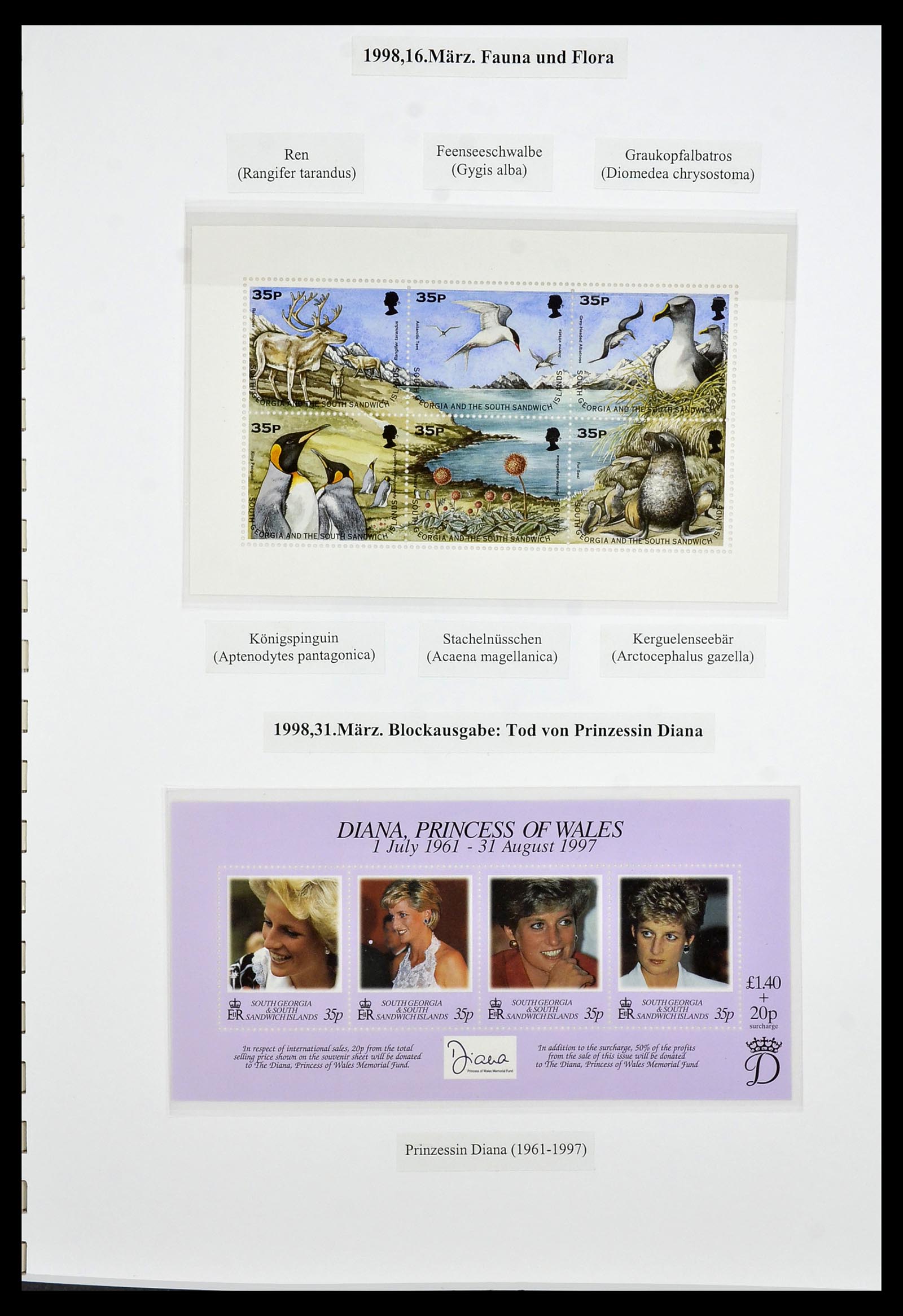 34222 073 - Stamp collection 34222 Falkland Dependencies 1891-1987.