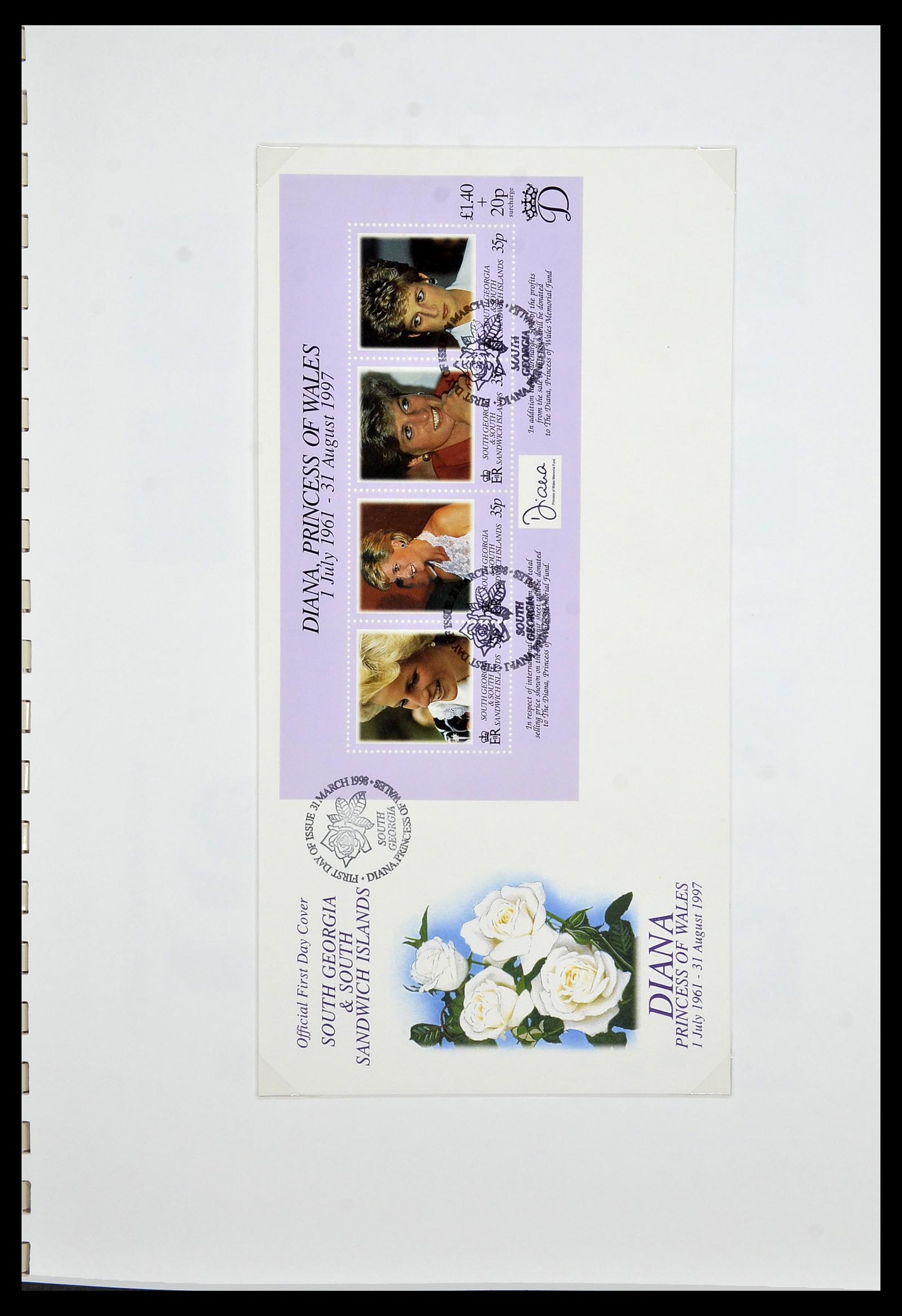 34222 075 - Stamp collection 34222 Falkland Dependencies 1891-1987.