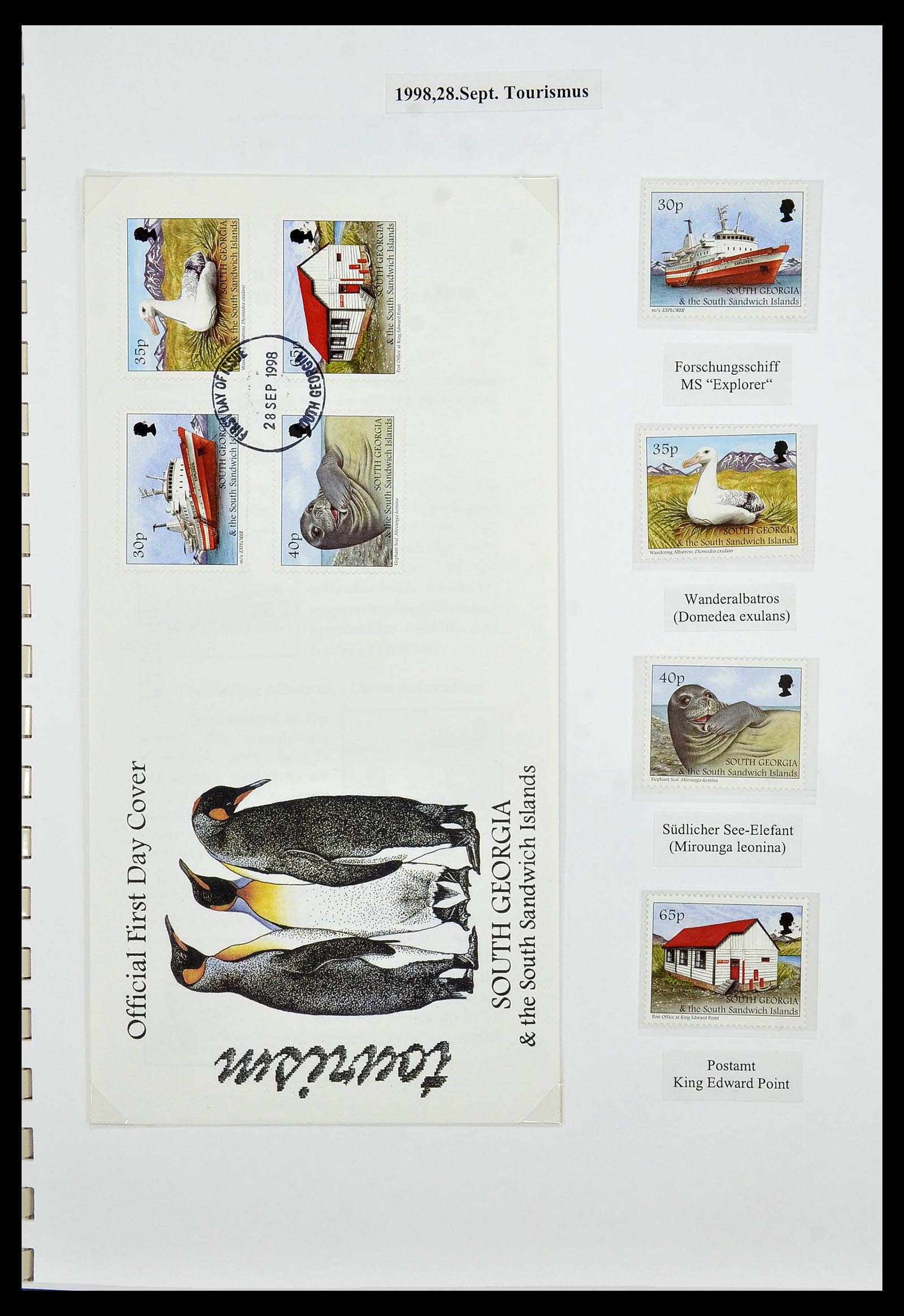 34222 076 - Stamp collection 34222 Falkland Dependencies 1891-1987.