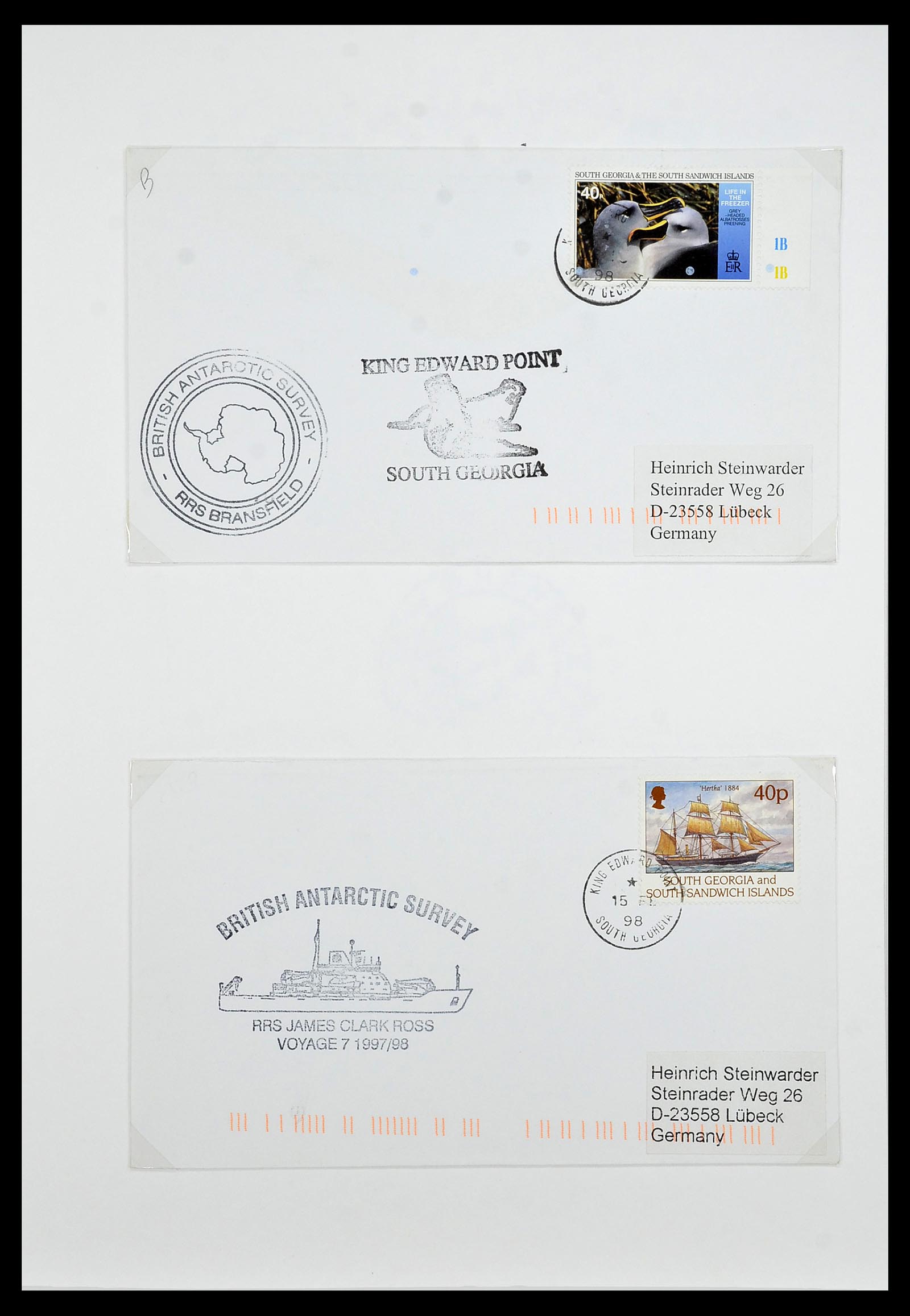 34222 080 - Stamp collection 34222 Falkland Dependencies 1891-1987.