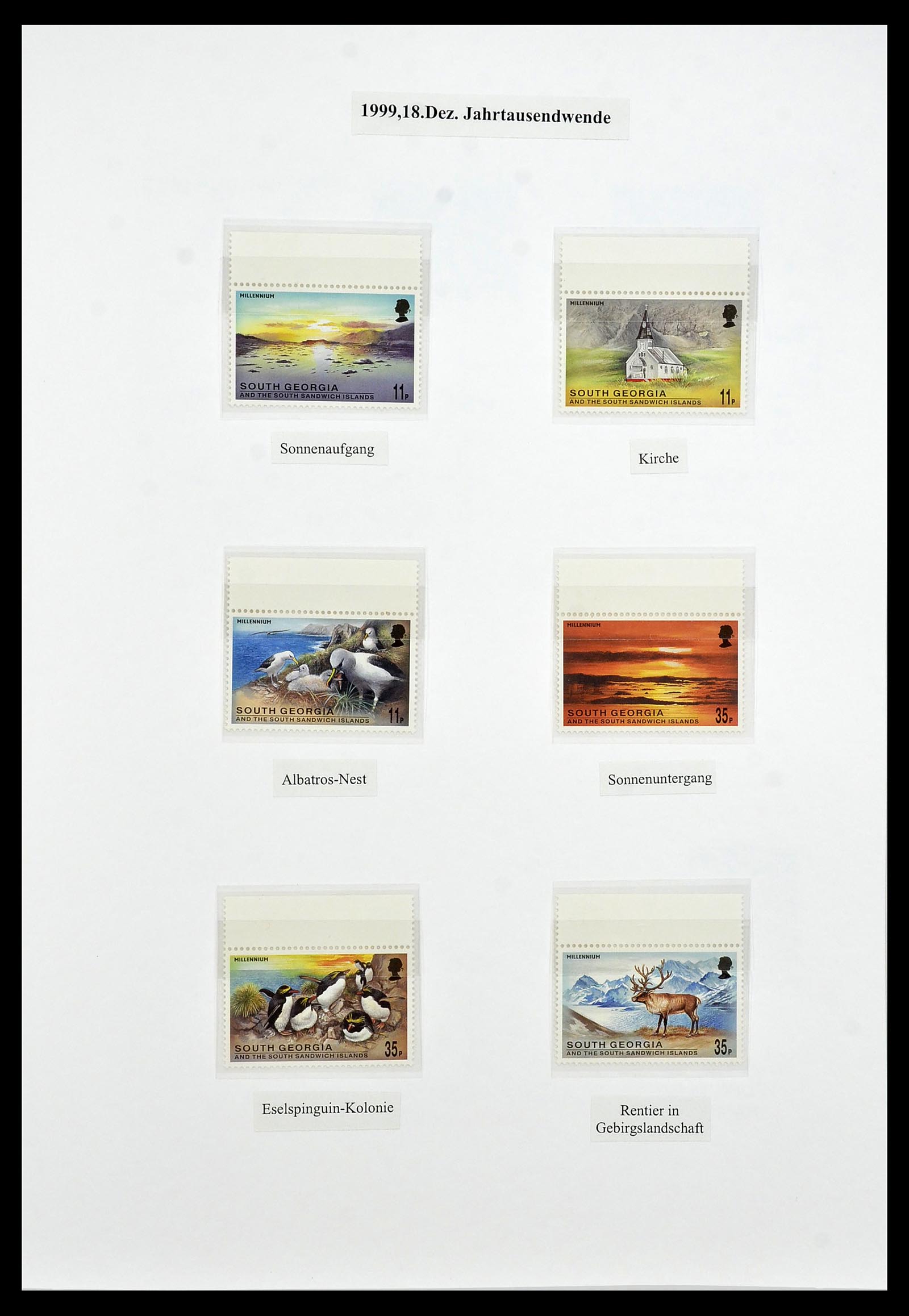 34222 087 - Stamp collection 34222 Falkland Dependencies 1891-1987.