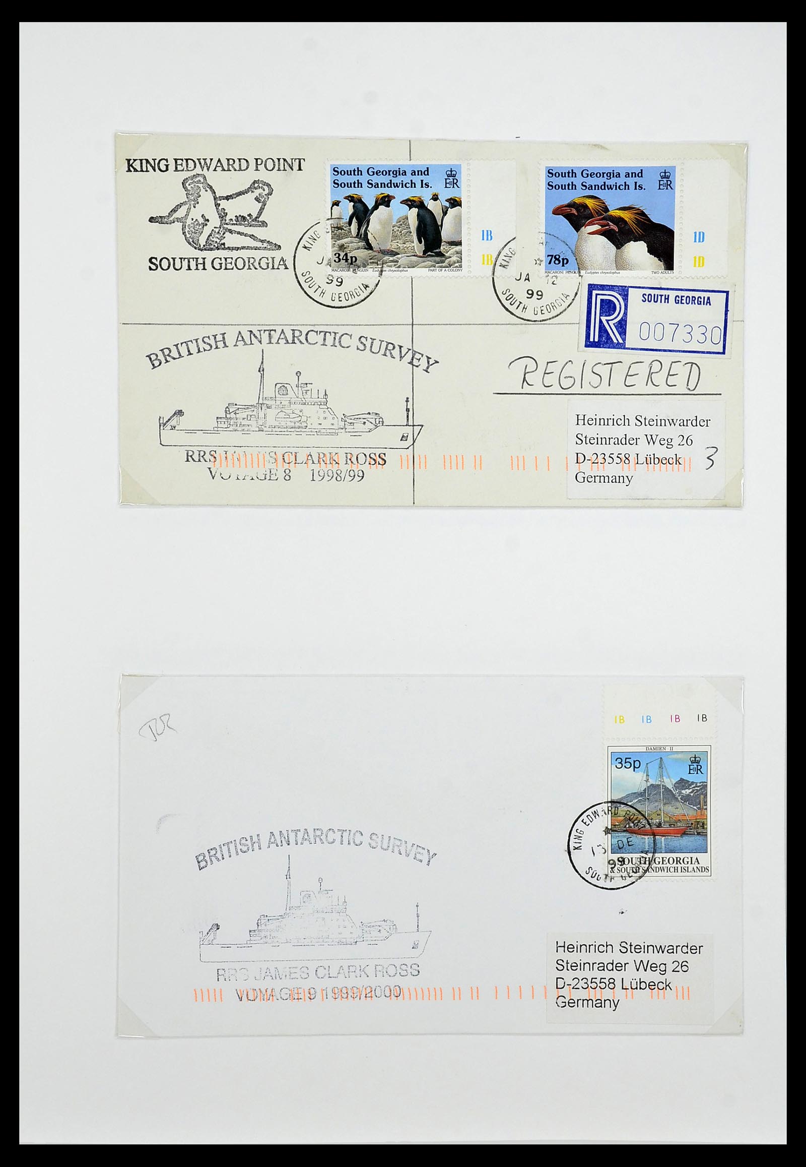 34222 088 - Stamp collection 34222 Falkland Dependencies 1891-1987.