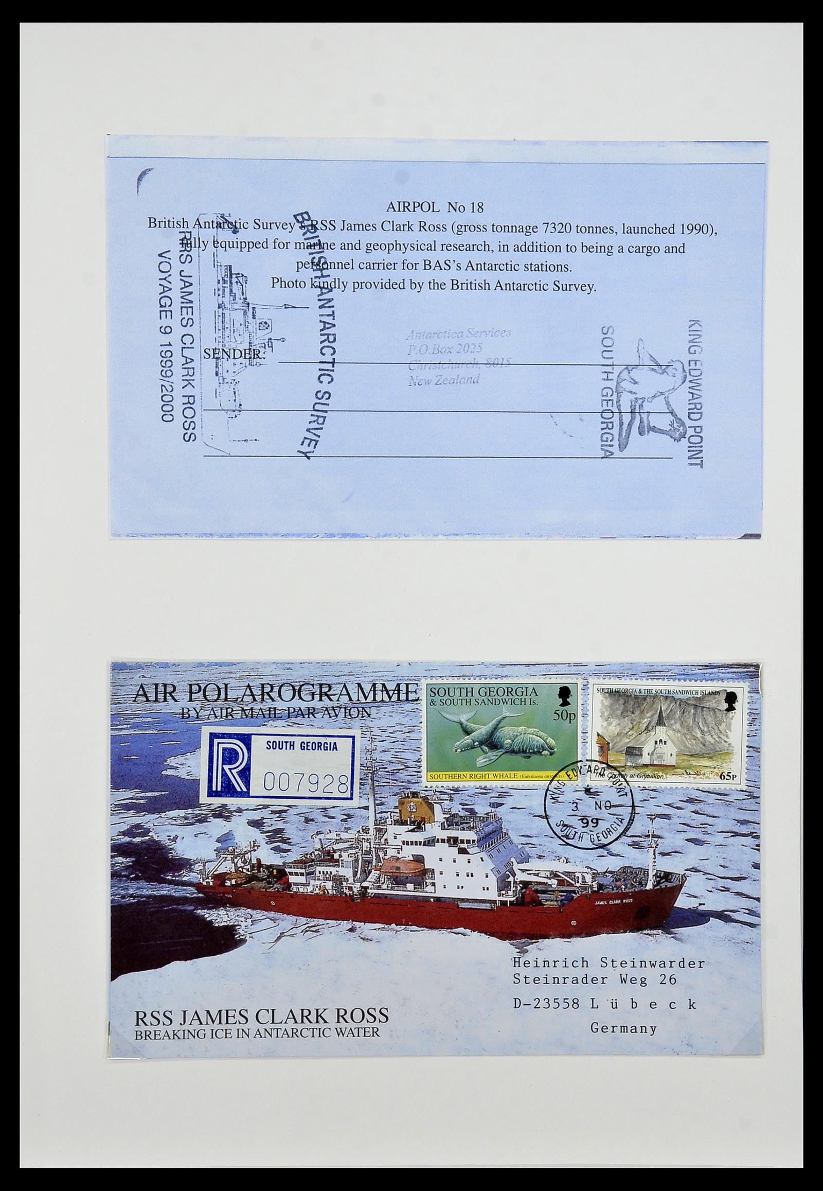 34222 089 - Stamp collection 34222 Falkland Dependencies 1891-1987.