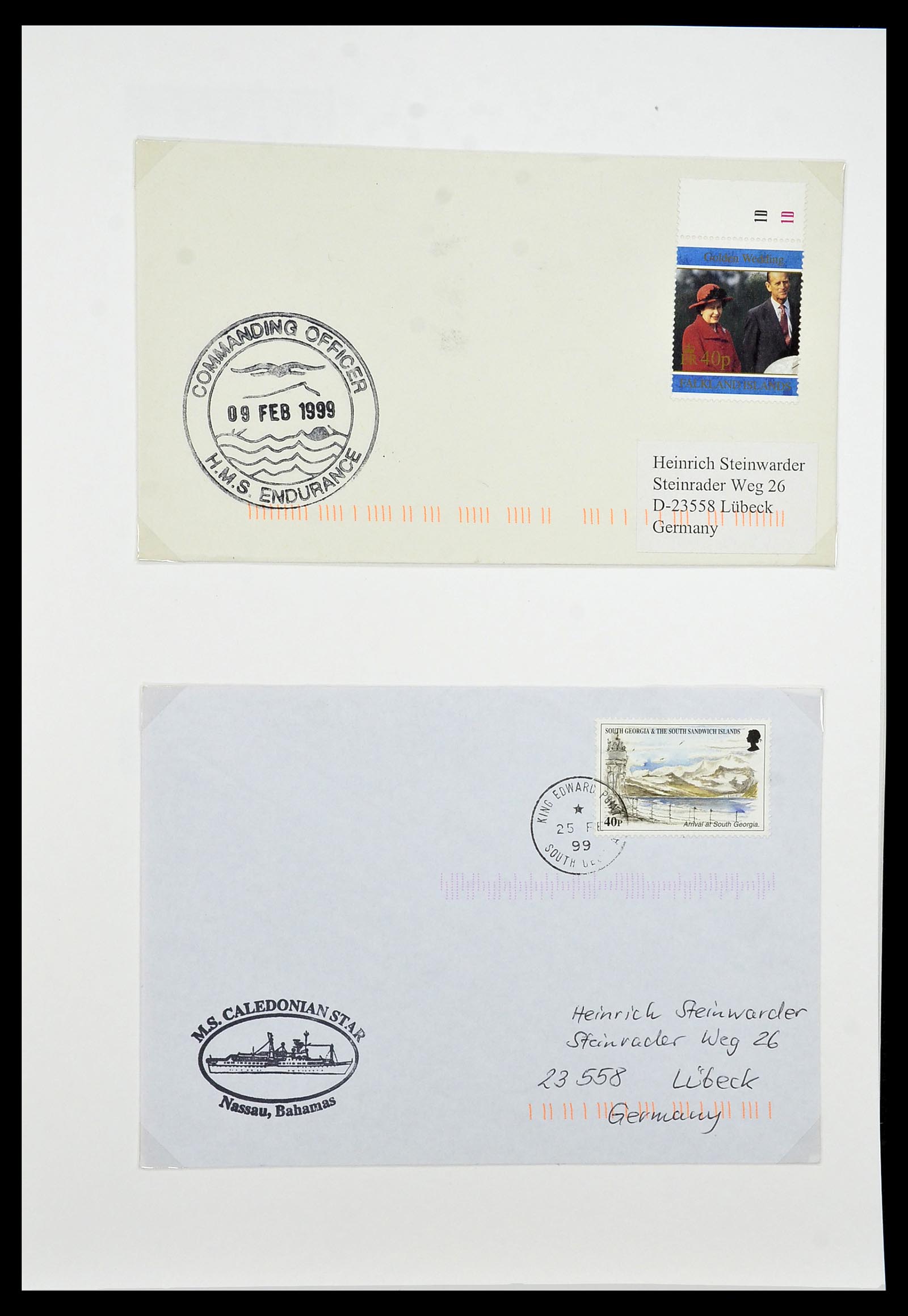 34222 092 - Stamp collection 34222 Falkland Dependencies 1891-1987.