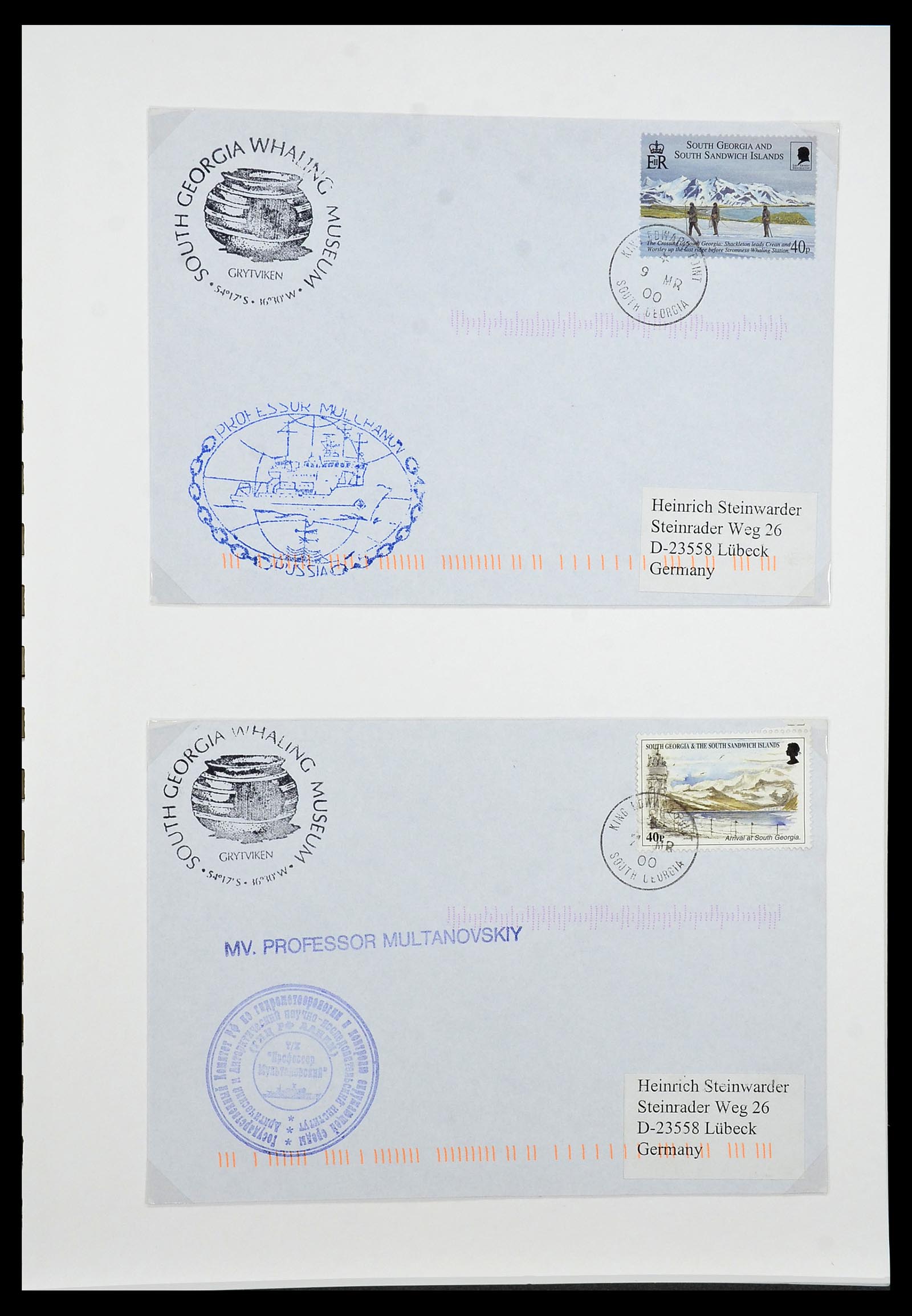 34222 098 - Stamp collection 34222 Falkland Dependencies 1891-1987.