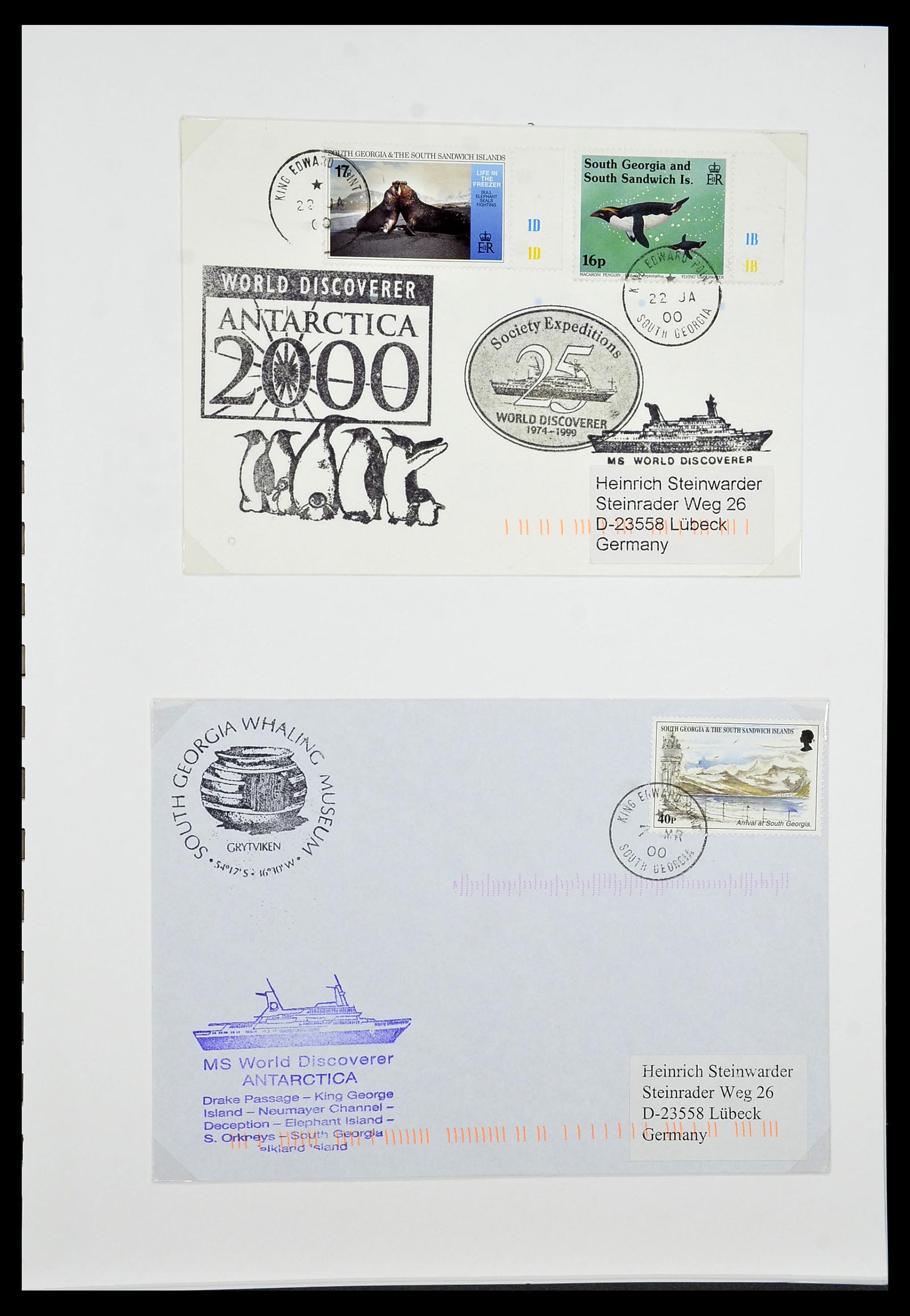 34222 099 - Stamp collection 34222 Falkland Dependencies 1891-1987.