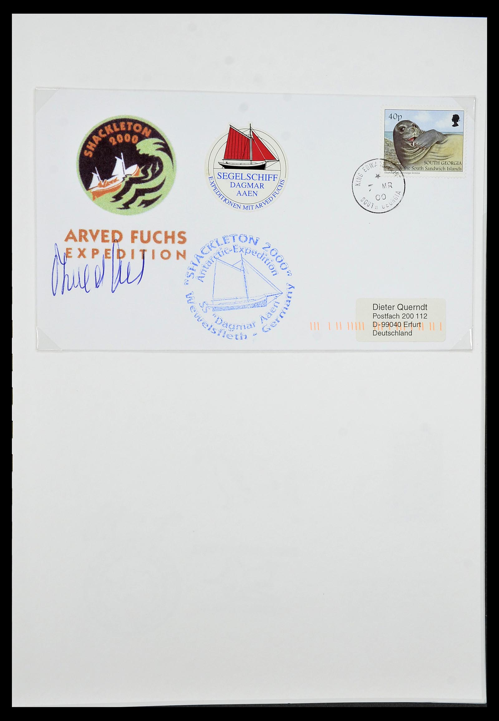34222 100 - Stamp collection 34222 Falkland Dependencies 1891-1987.
