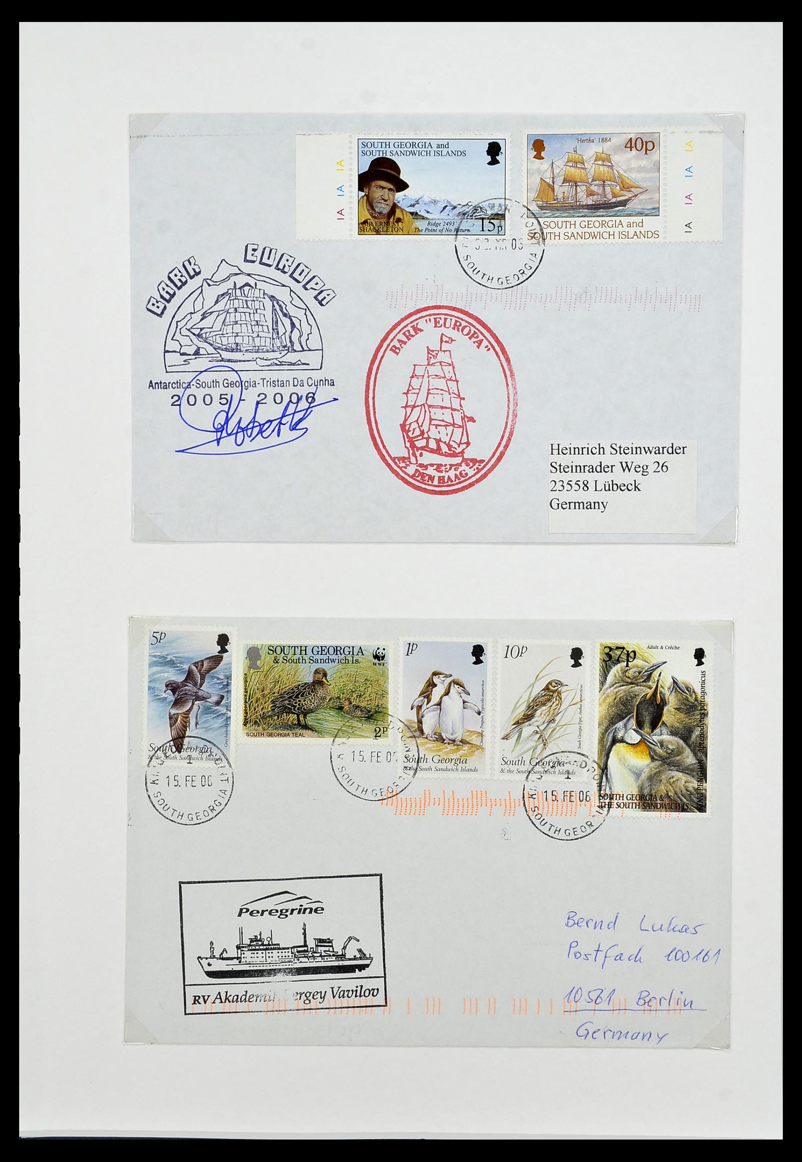 34222 150 - Stamp collection 34222 Falkland Dependencies 1891-1987.