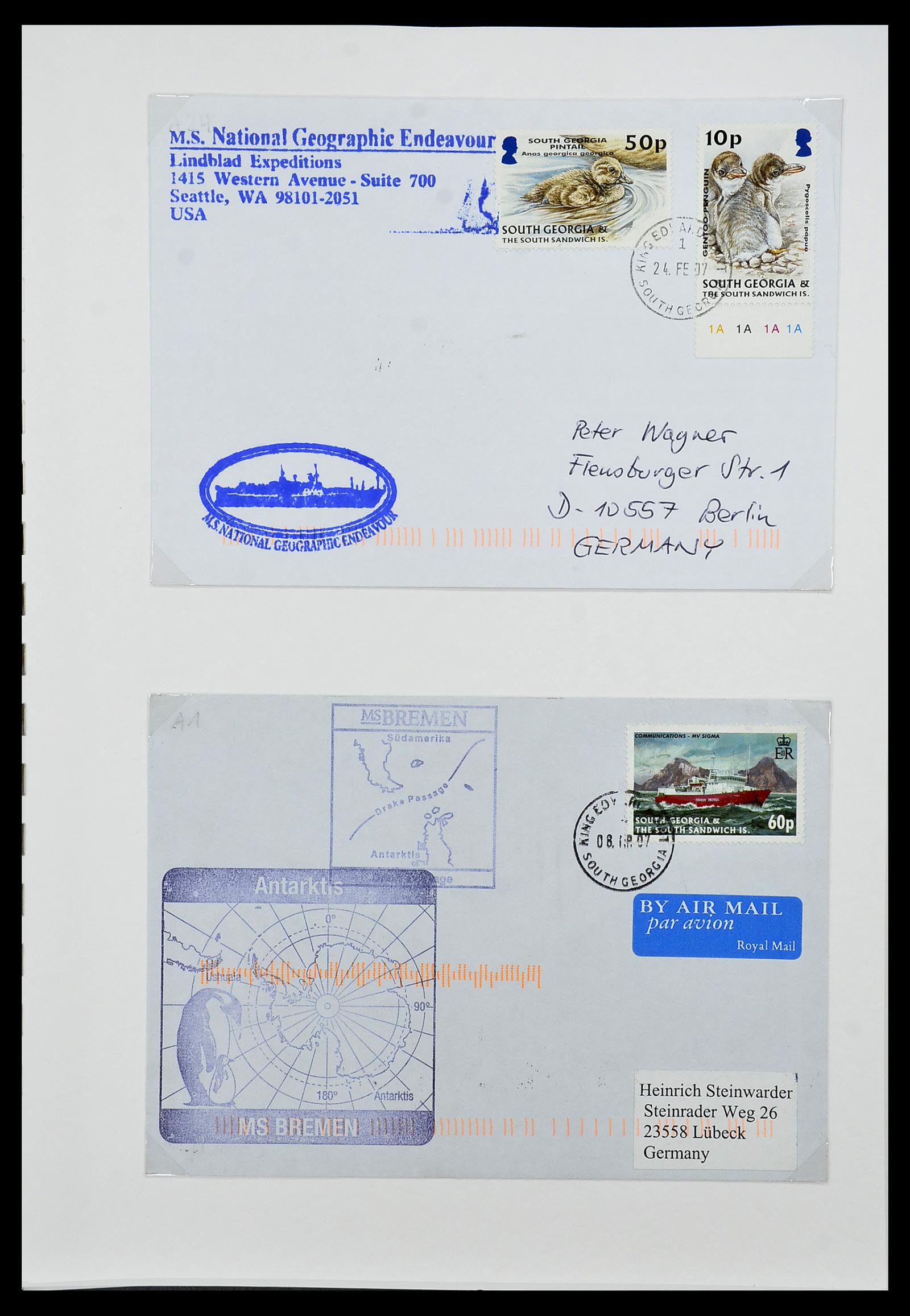 34222 156 - Stamp collection 34222 Falkland Dependencies 1891-1987.