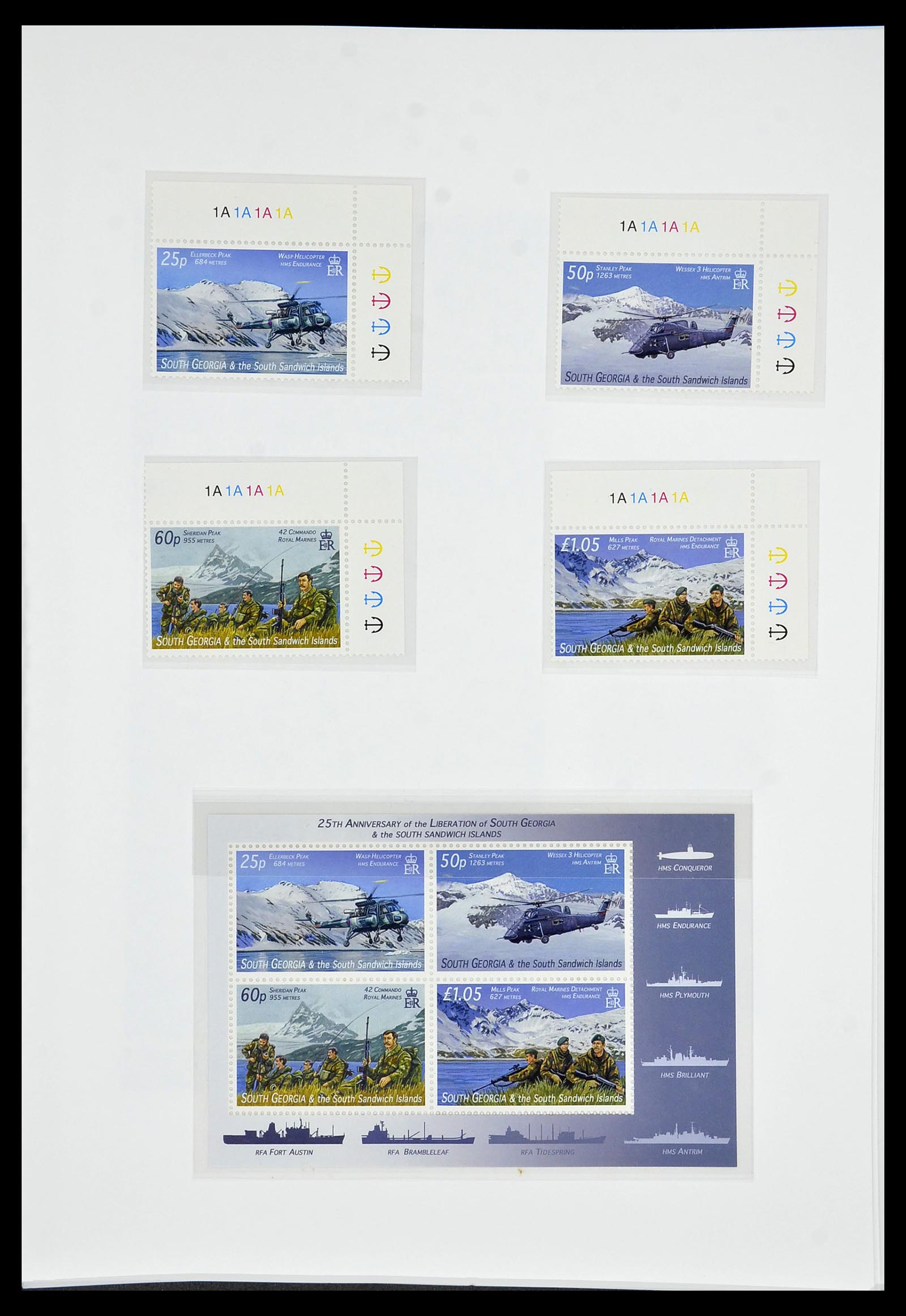 34222 159 - Stamp collection 34222 Falkland Dependencies 1891-1987.
