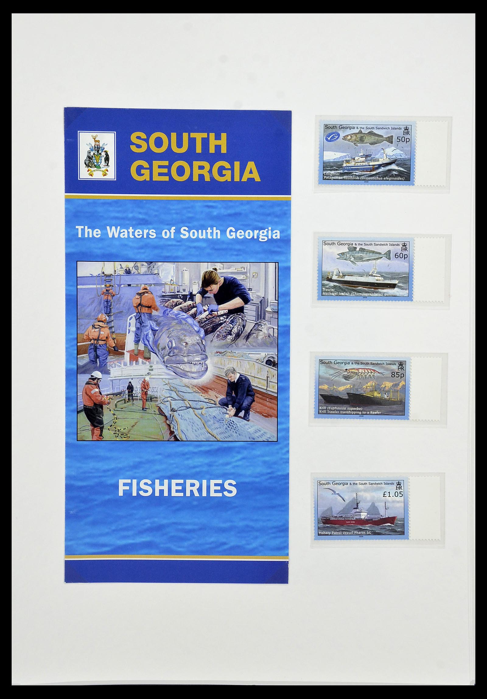 34222 160 - Stamp collection 34222 Falkland Dependencies 1891-1987.