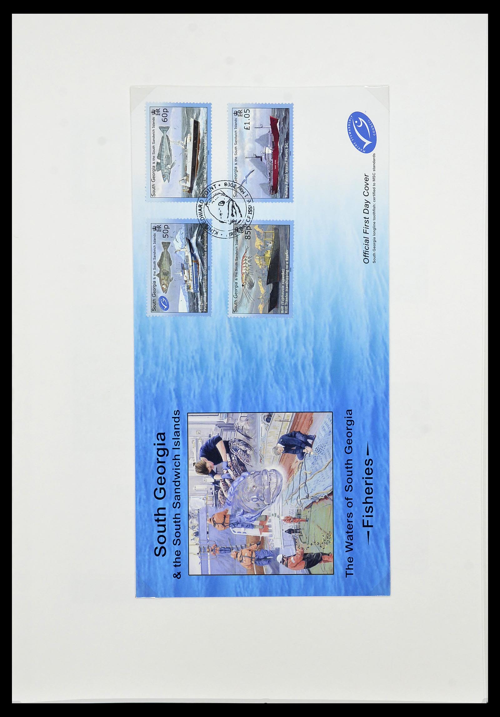 34222 161 - Stamp collection 34222 Falkland Dependencies 1891-1987.