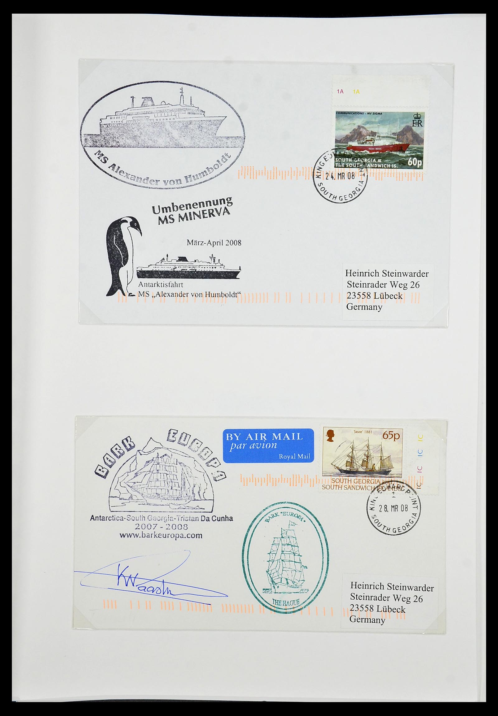 34222 167 - Stamp collection 34222 Falkland Dependencies 1891-1987.
