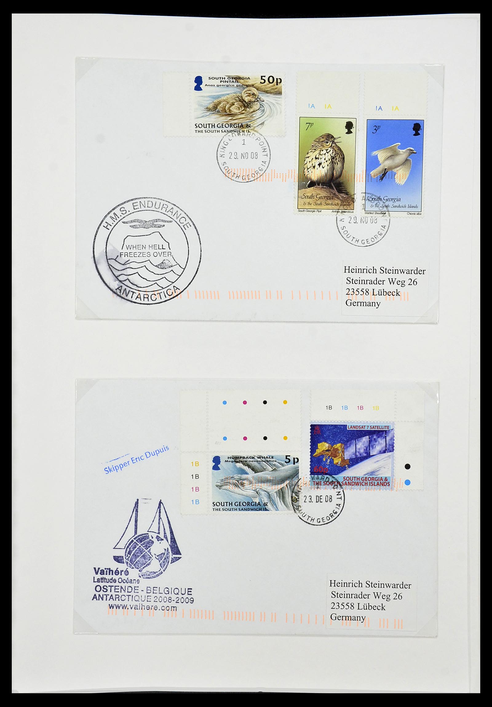 34222 169 - Stamp collection 34222 Falkland Dependencies 1891-1987.