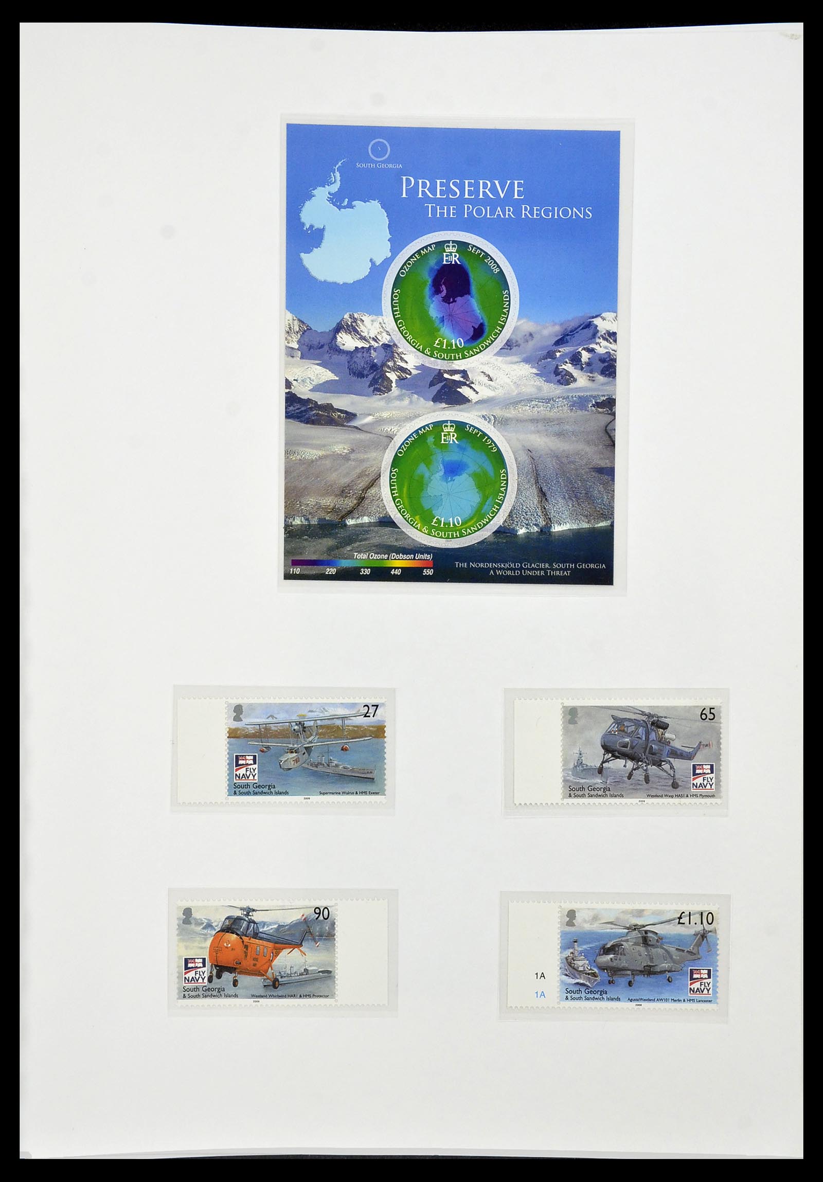 34222 170 - Stamp collection 34222 Falkland Dependencies 1891-1987.