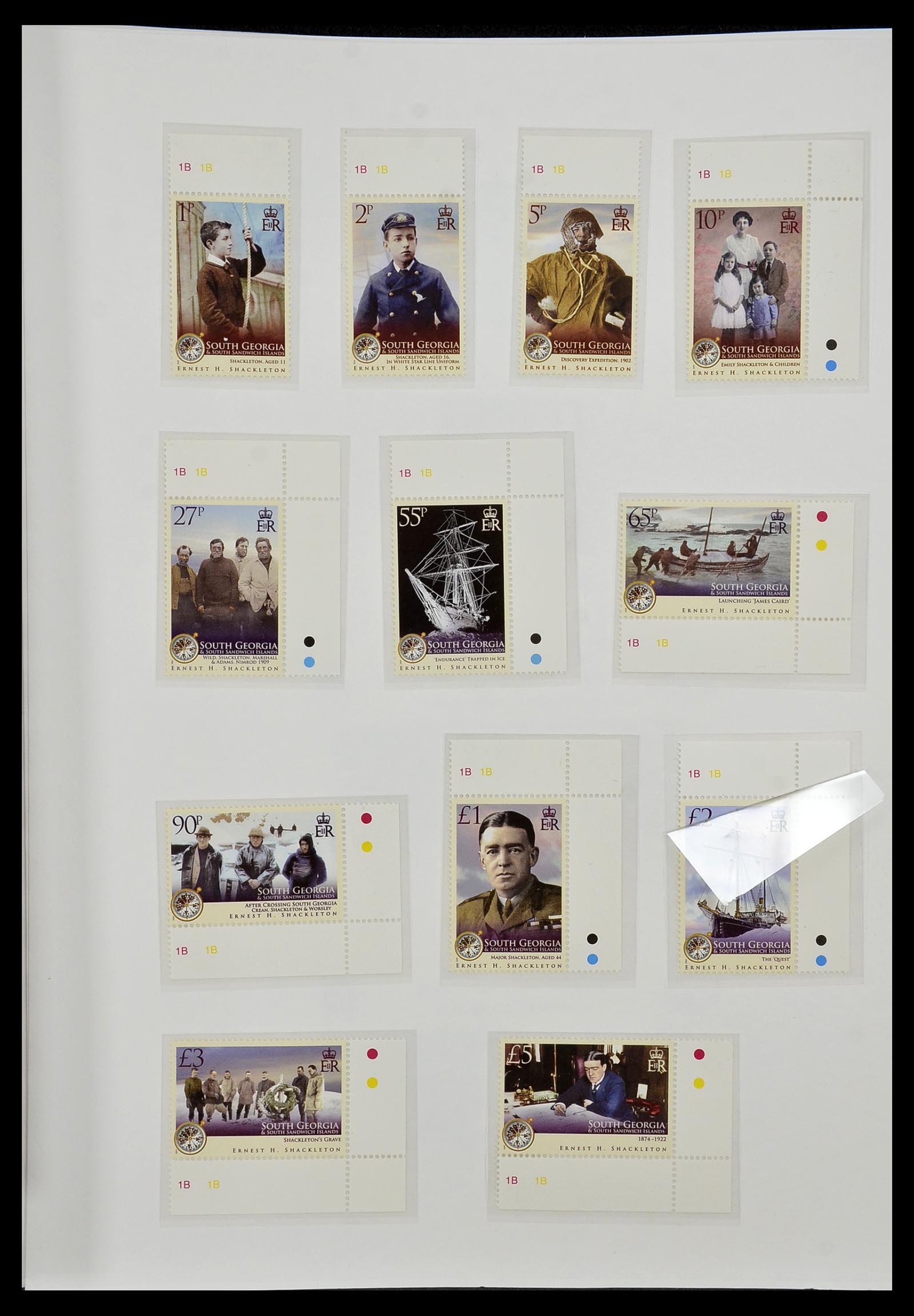 34222 173 - Stamp collection 34222 Falkland Dependencies 1891-1987.