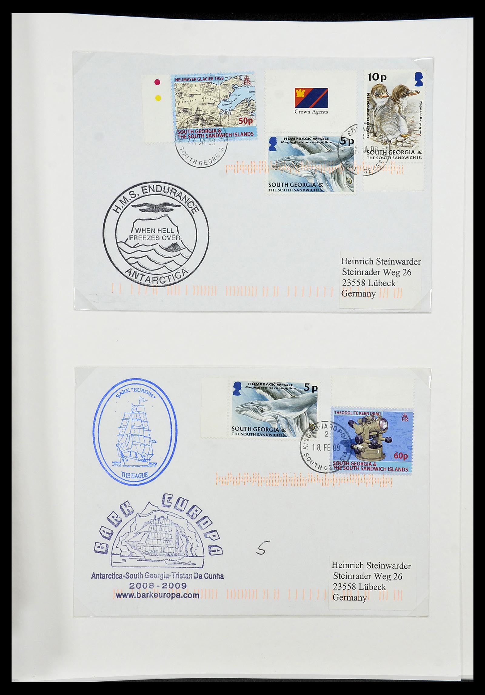 34222 177 - Stamp collection 34222 Falkland Dependencies 1891-1987.