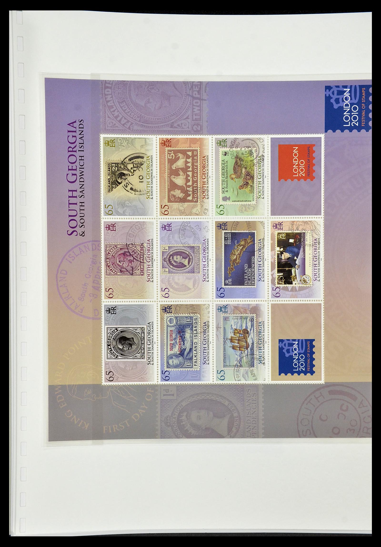 34222 181 - Stamp collection 34222 Falkland Dependencies 1891-1987.