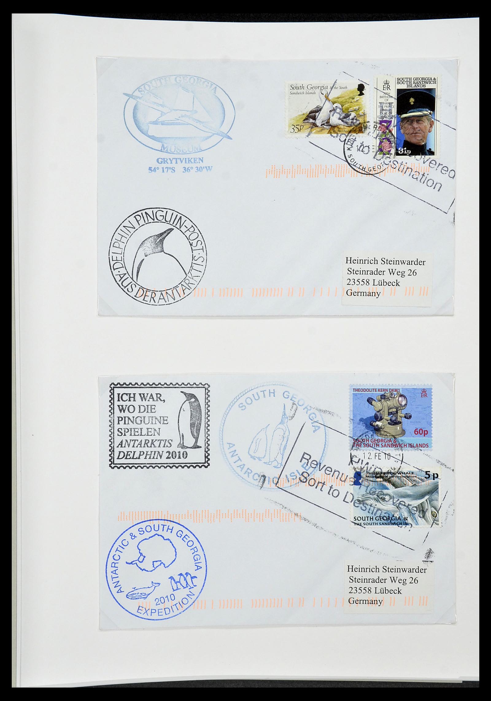 34222 185 - Stamp collection 34222 Falkland Dependencies 1891-1987.