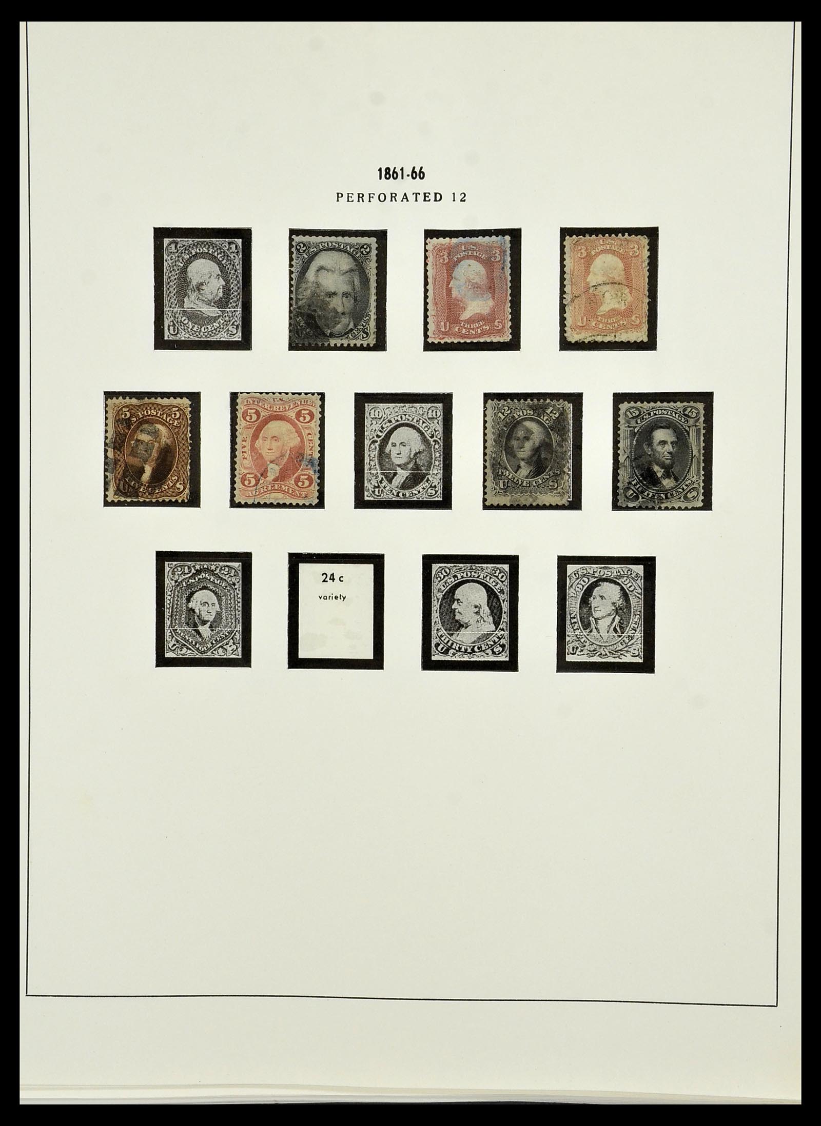 34224 002 - Postzegelverzameling 34224 USA 1861-1977.