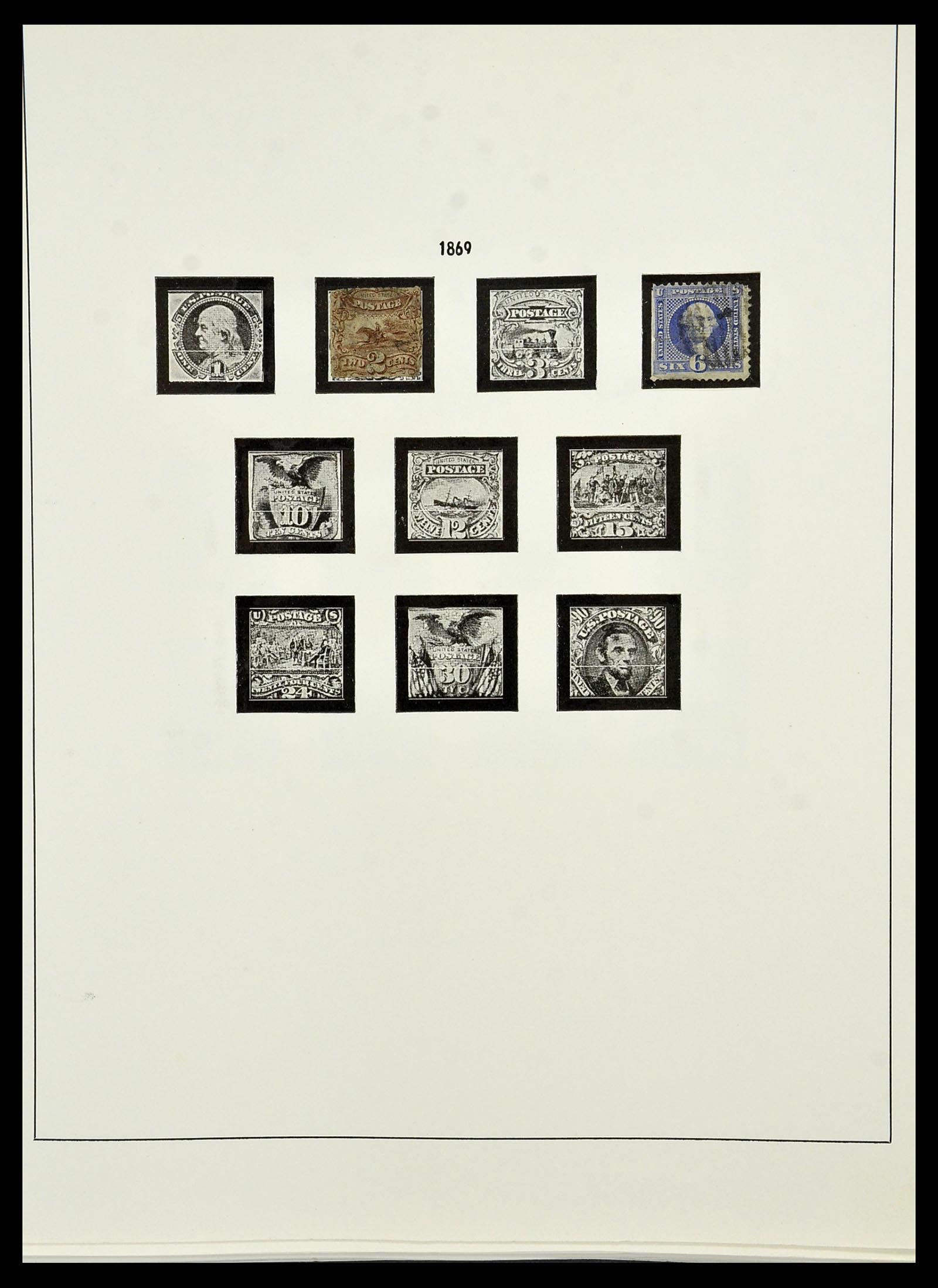 34224 004 - Postzegelverzameling 34224 USA 1861-1977.