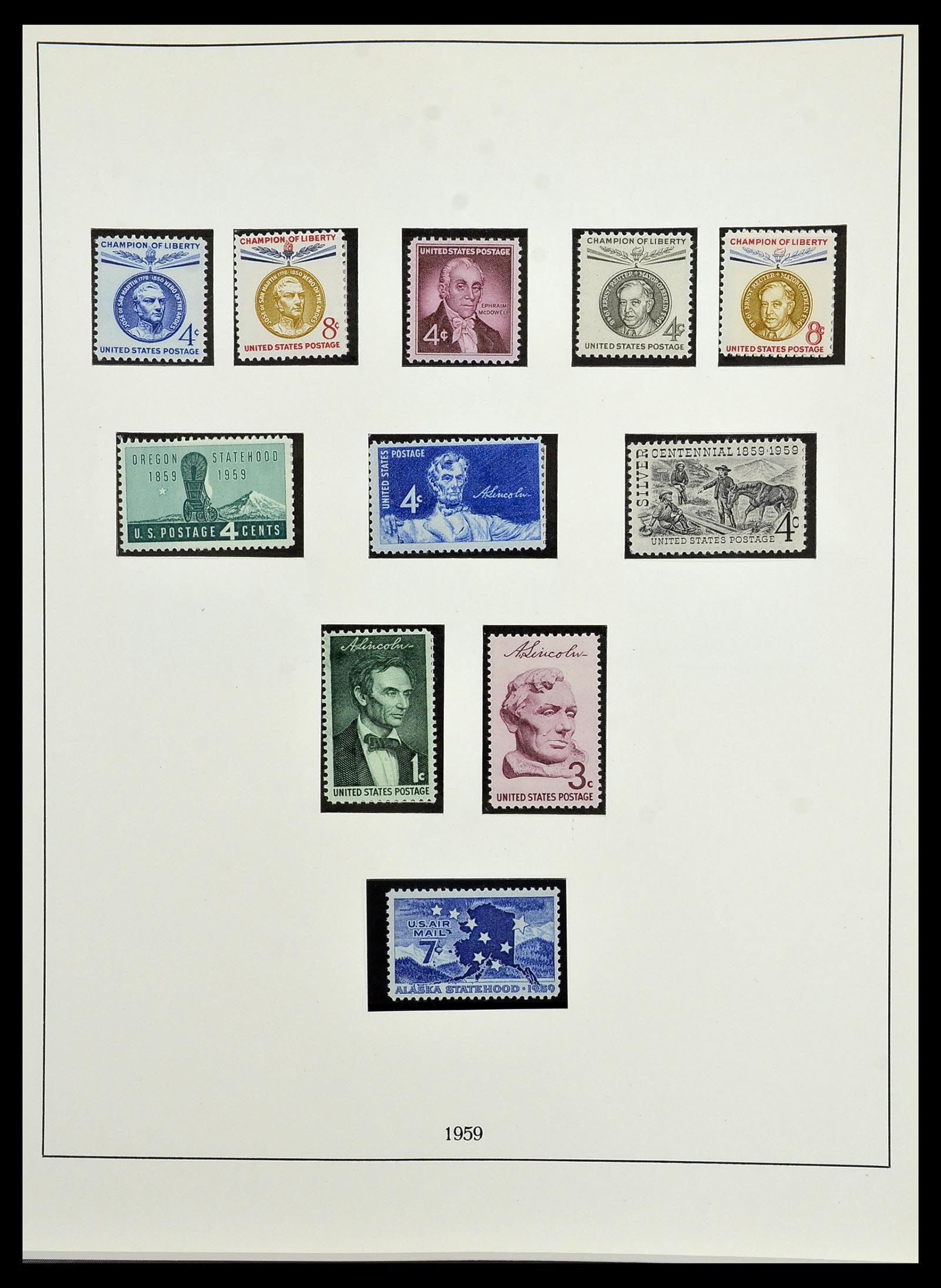 34224 077 - Stamp collection 34224 USA 1861-1977.