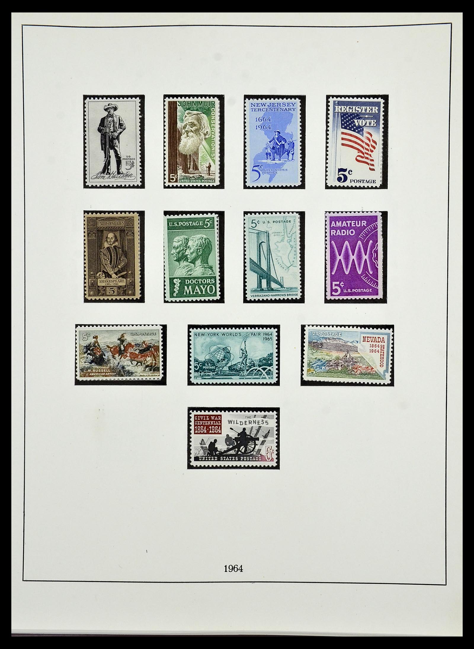 34224 089 - Stamp collection 34224 USA 1861-1977.