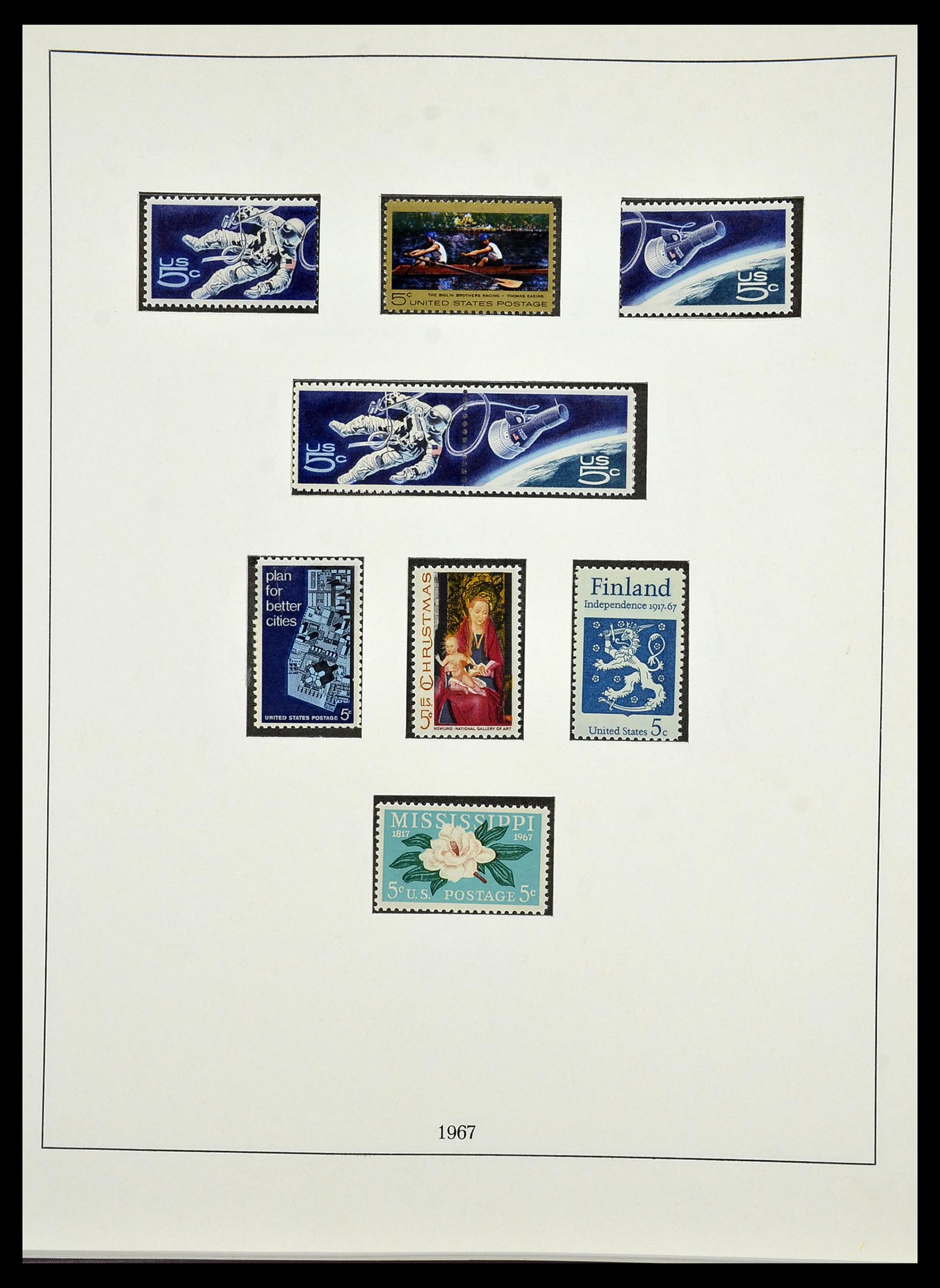 34224 097 - Stamp collection 34224 USA 1861-1977.