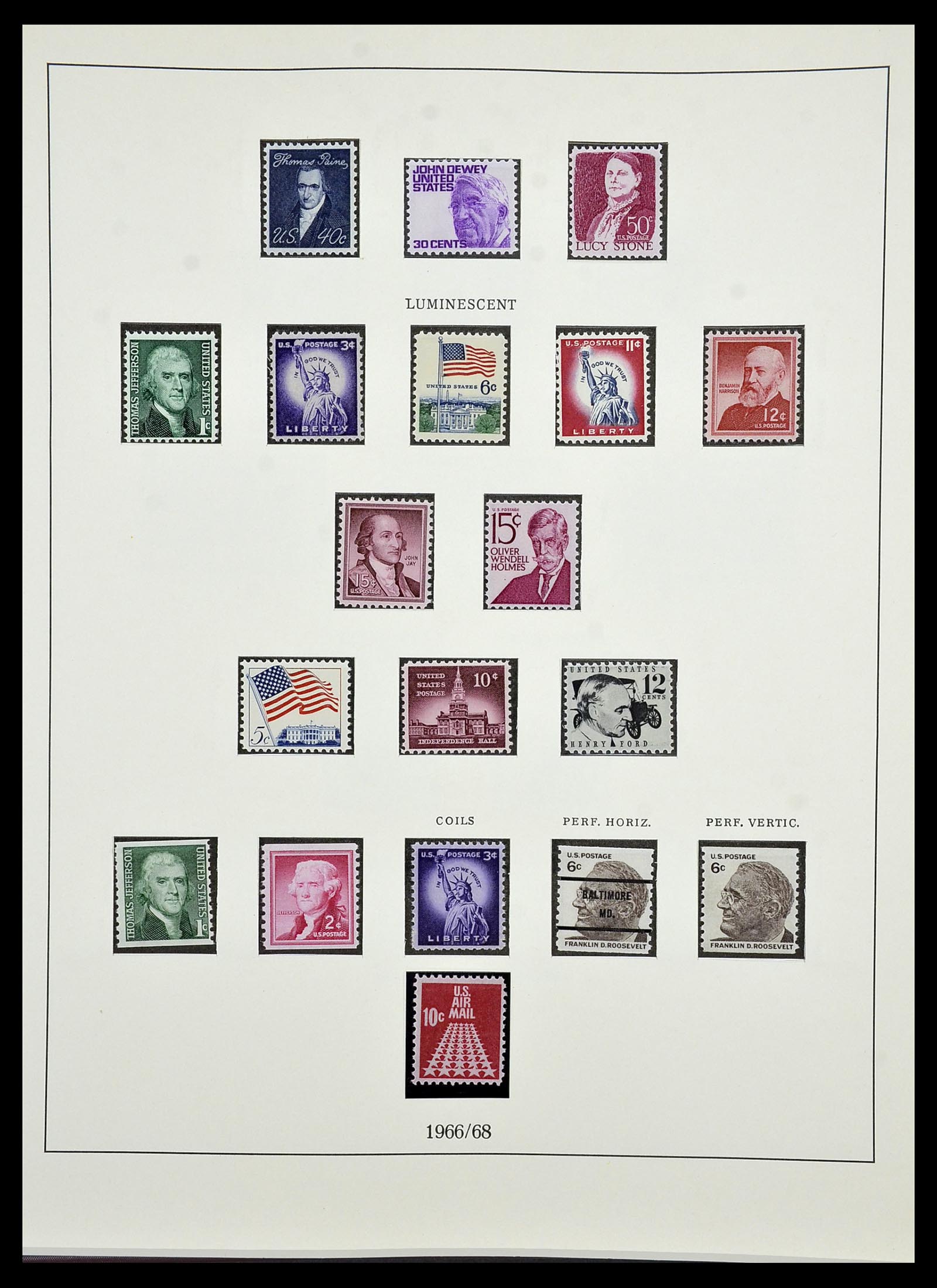 34224 100 - Stamp collection 34224 USA 1861-1977.