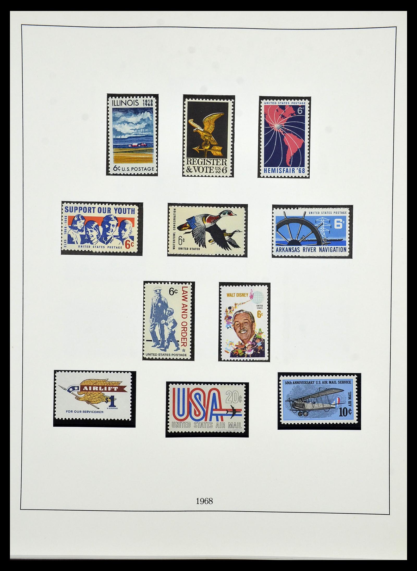 34224 101 - Stamp collection 34224 USA 1861-1977.