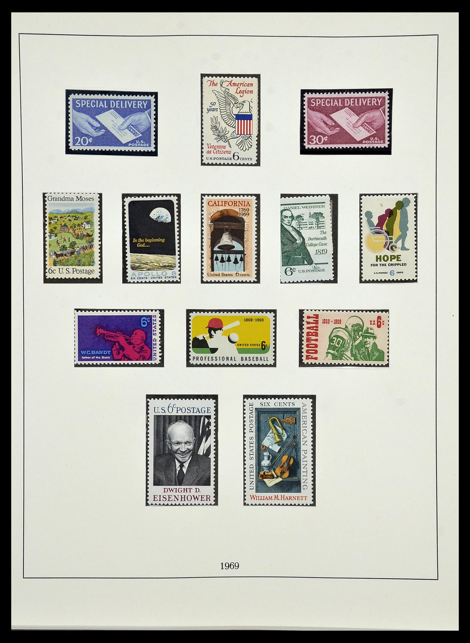 34224 107 - Postzegelverzameling 34224 USA 1861-1977.