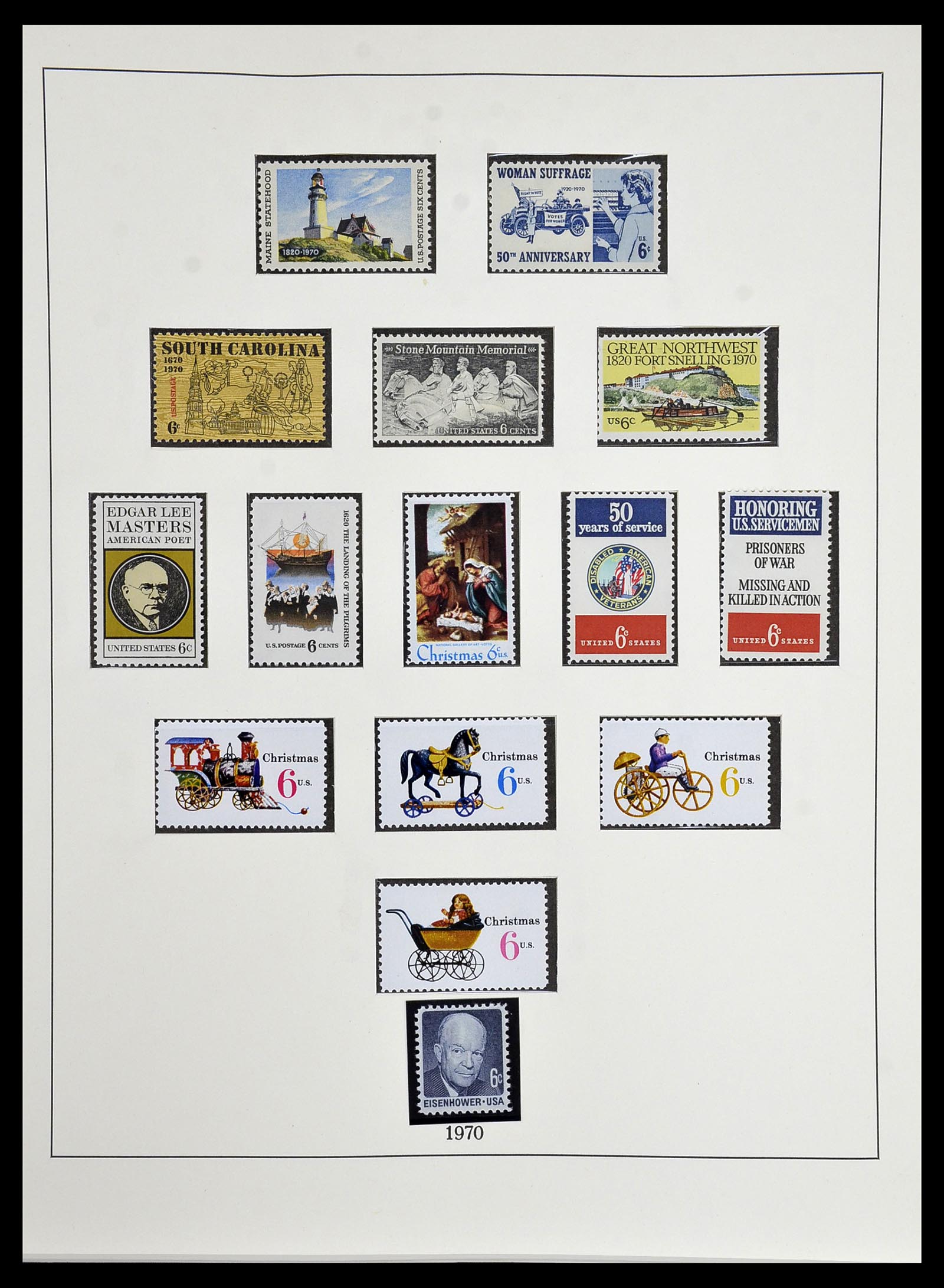 34224 109 - Stamp collection 34224 USA 1861-1977.
