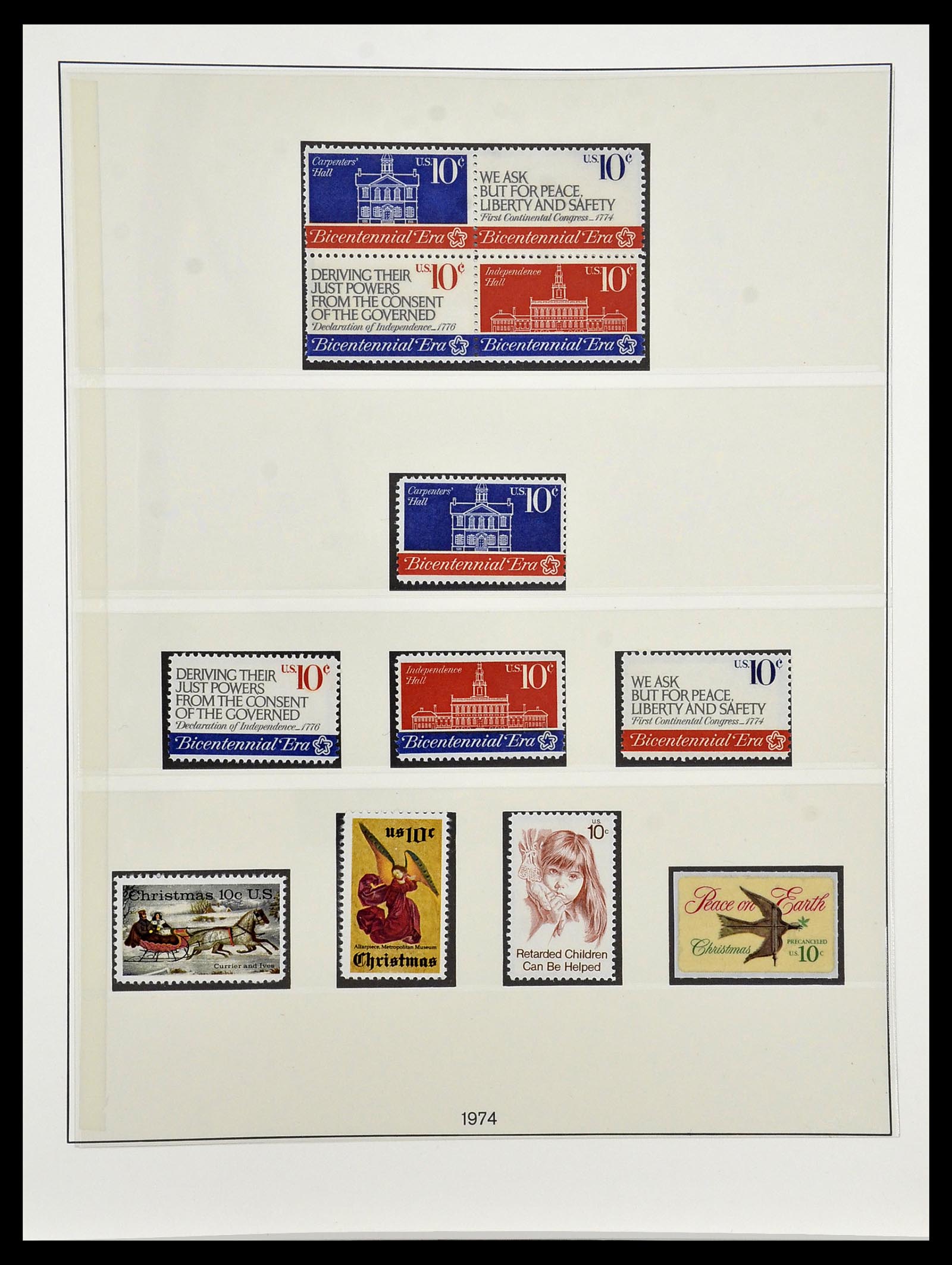 34224 127 - Stamp collection 34224 USA 1861-1977.