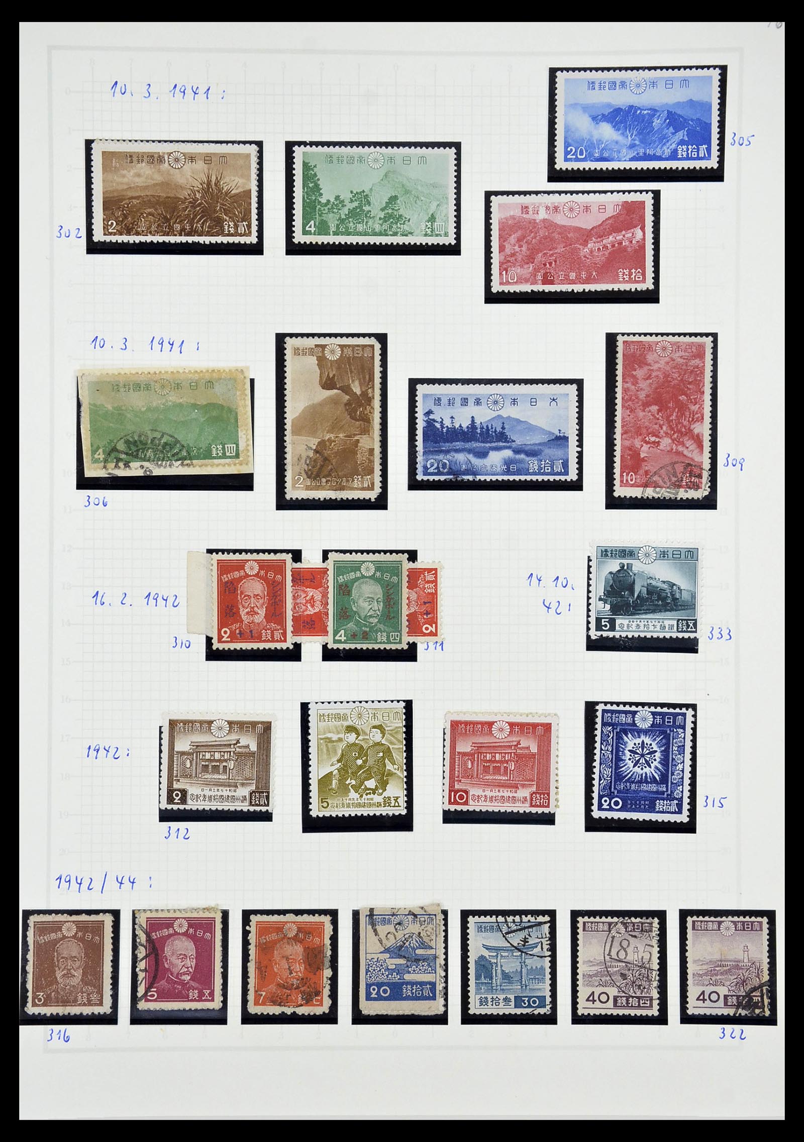 34226 020 - Postzegelverzameling 34226 Japan 1871-1998.
