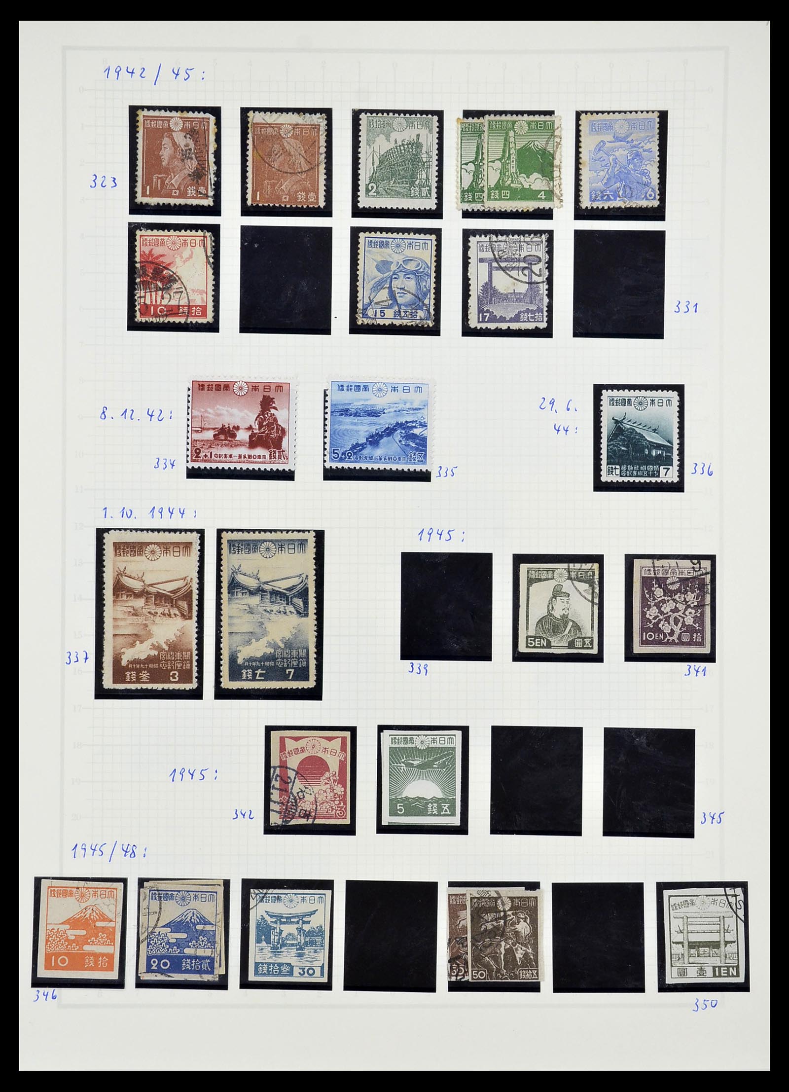 34226 021 - Postzegelverzameling 34226 Japan 1871-1998.
