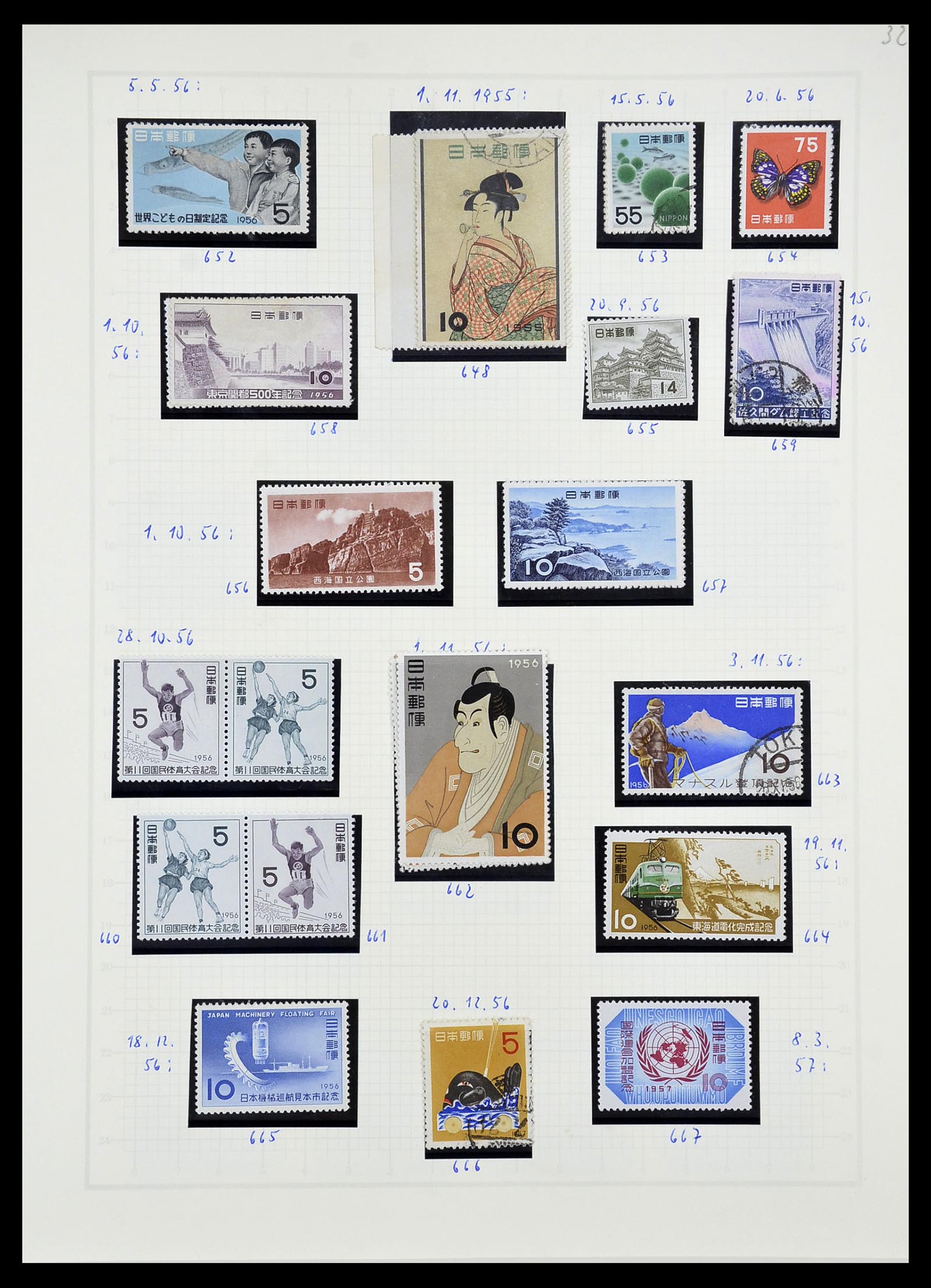34226 038 - Postzegelverzameling 34226 Japan 1871-1998.