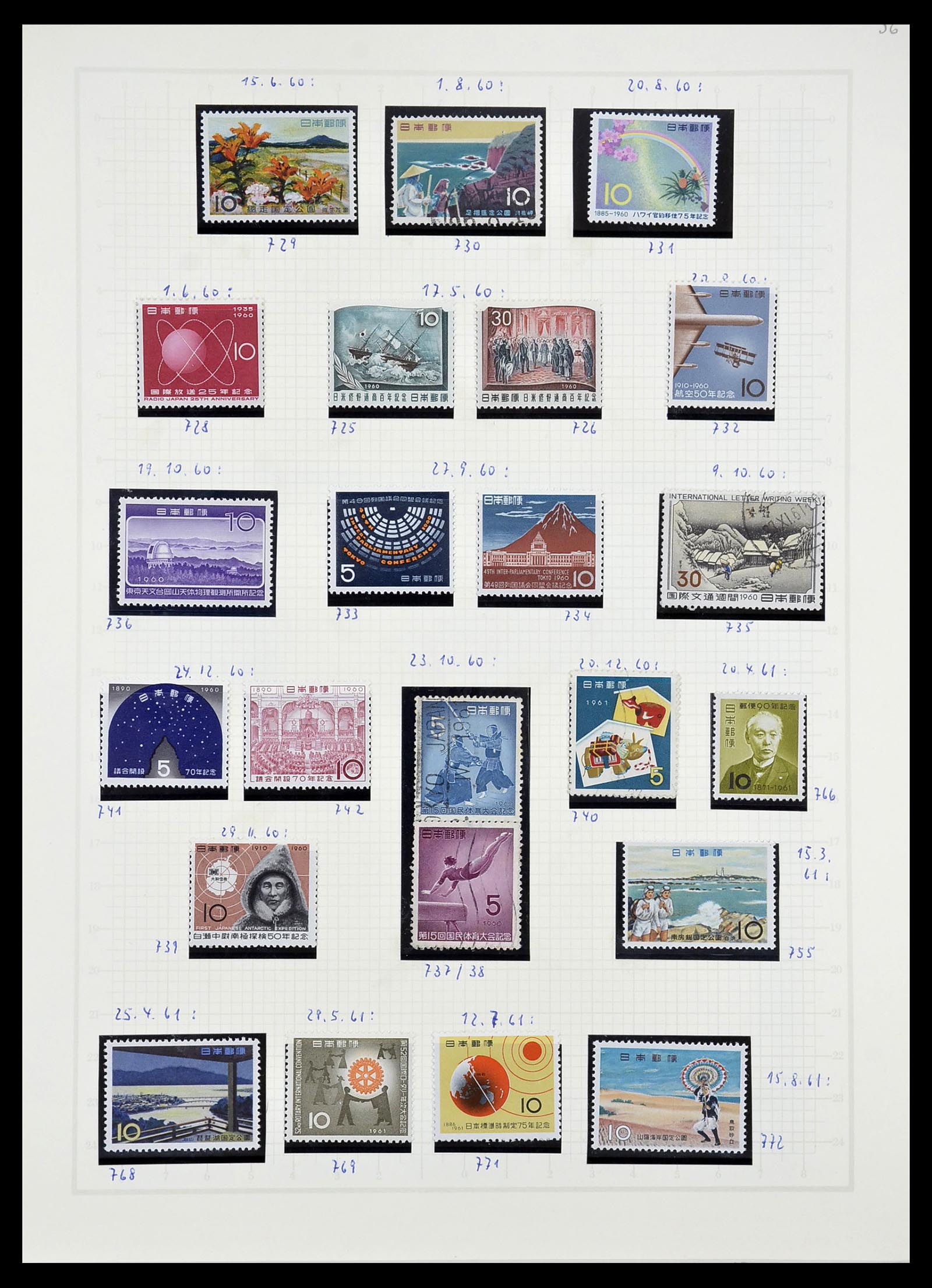 34226 045 - Postzegelverzameling 34226 Japan 1871-1998.