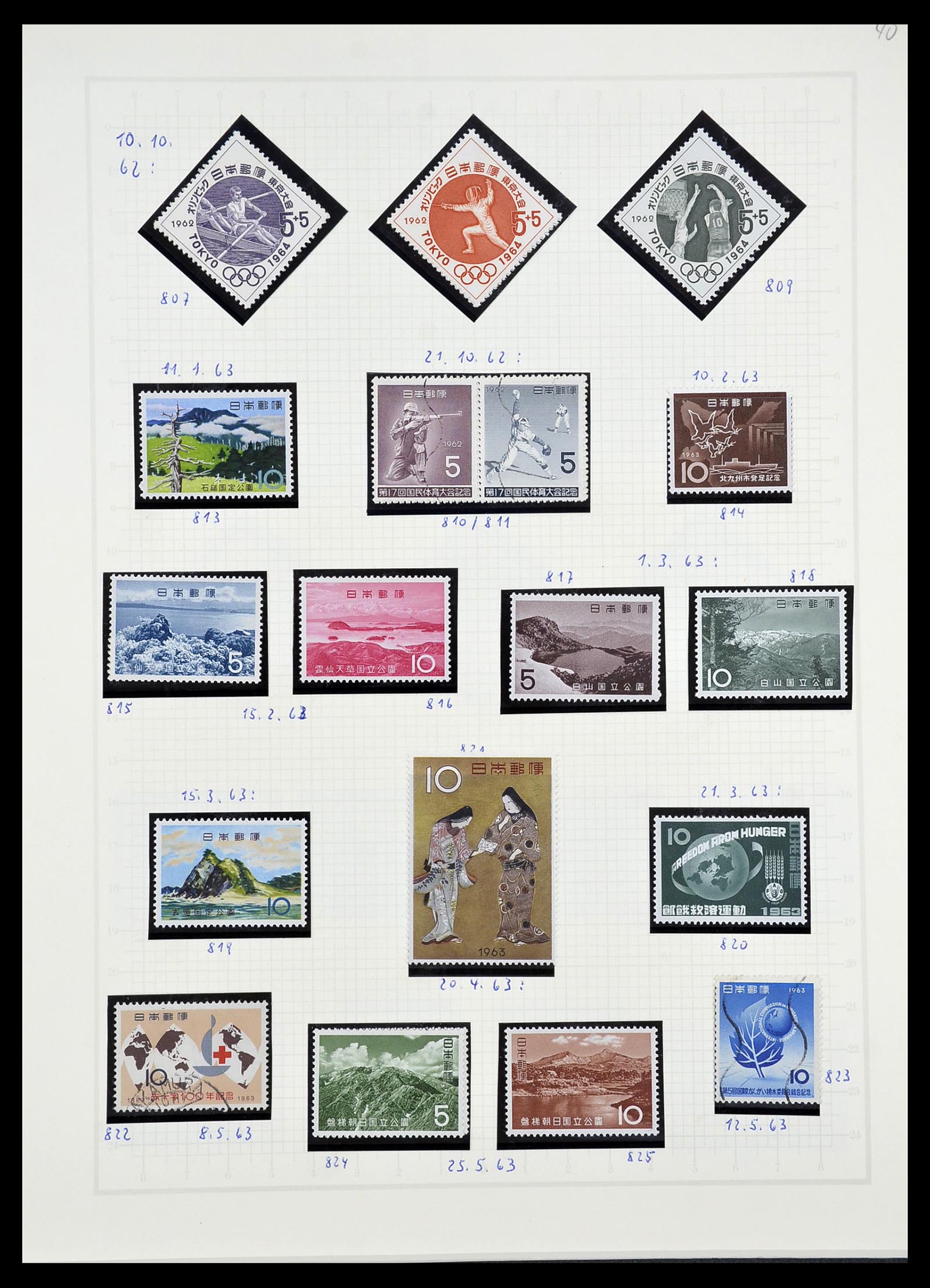 34226 052 - Postzegelverzameling 34226 Japan 1871-1998.