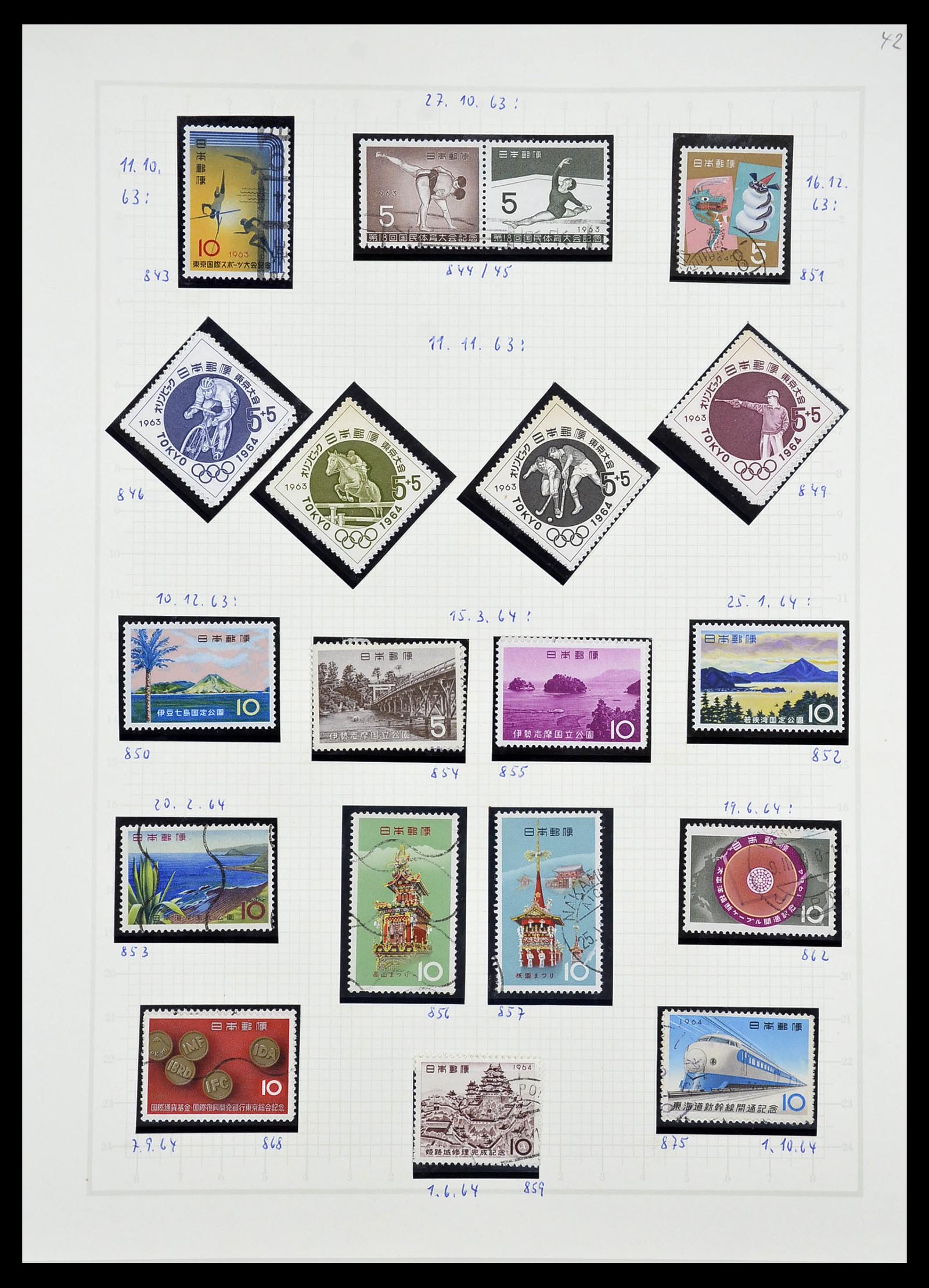 34226 055 - Stamp collection 34226 Japan 1871-1998.