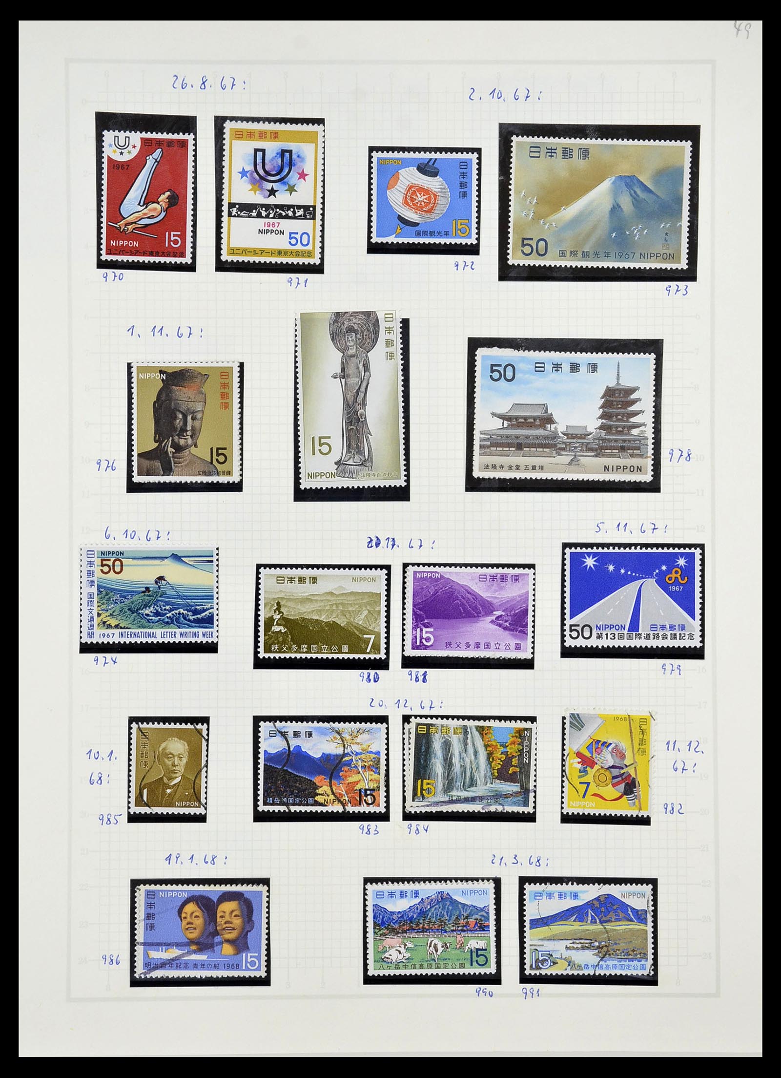 34226 065 - Postzegelverzameling 34226 Japan 1871-1998.