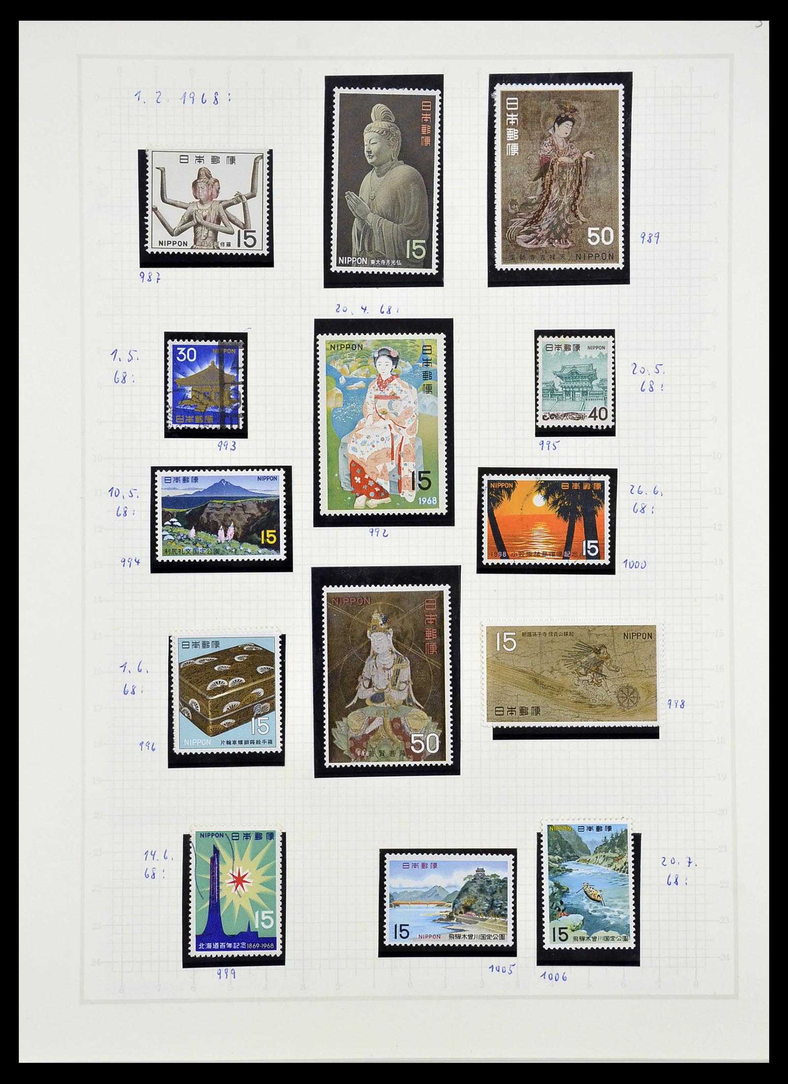 34226 067 - Postzegelverzameling 34226 Japan 1871-1998.