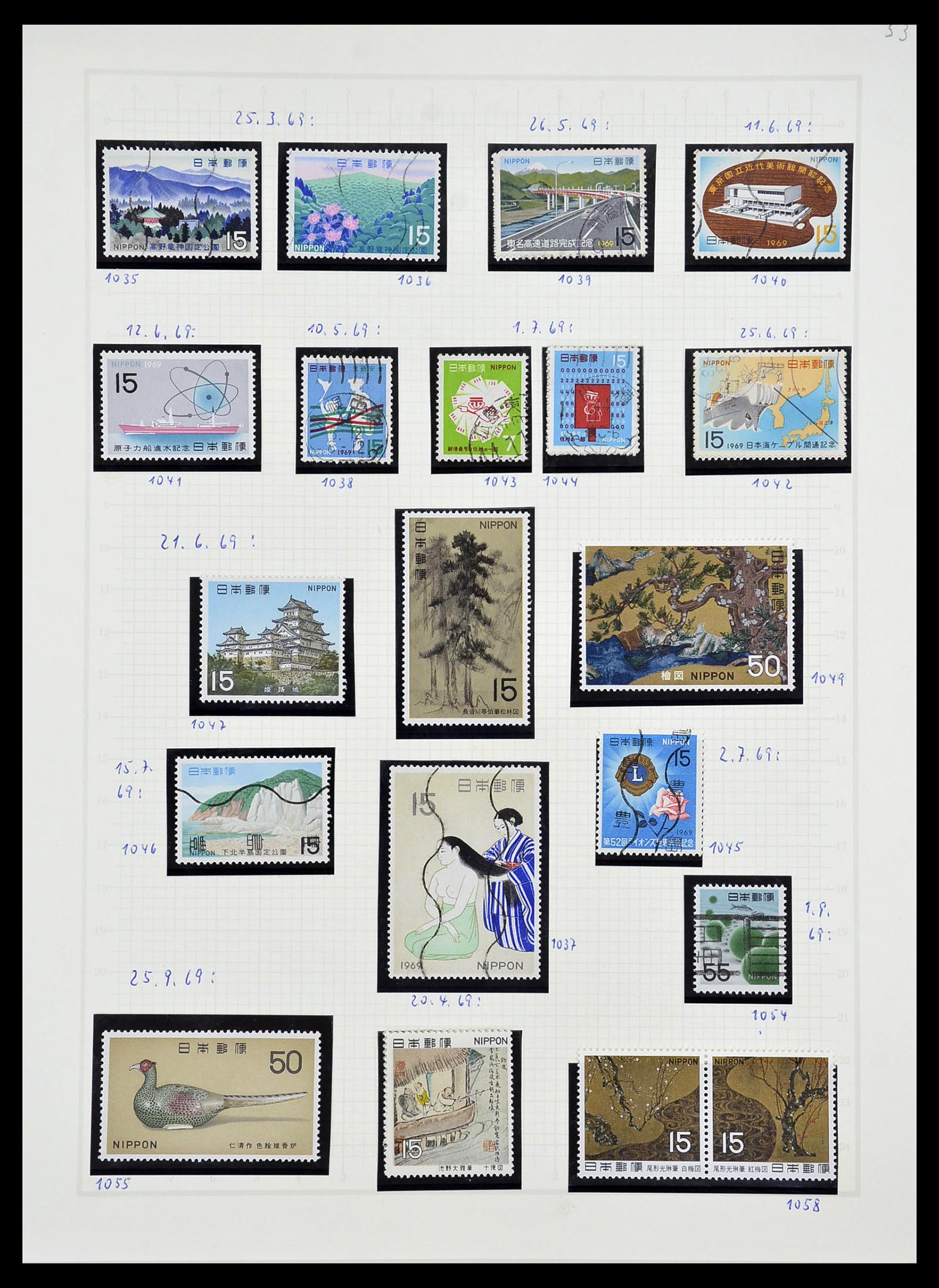 34226 073 - Postzegelverzameling 34226 Japan 1871-1998.