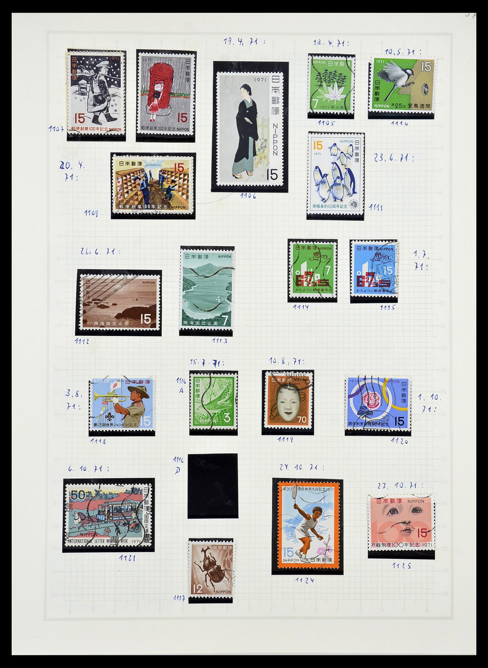 34226 079 - Postzegelverzameling 34226 Japan 1871-1998.