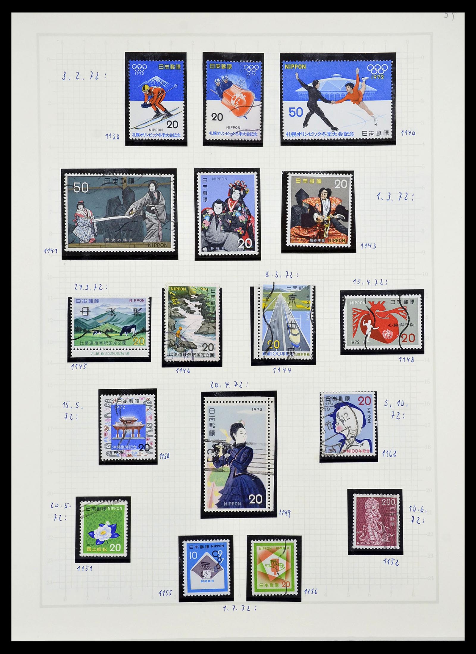 34226 081 - Postzegelverzameling 34226 Japan 1871-1998.