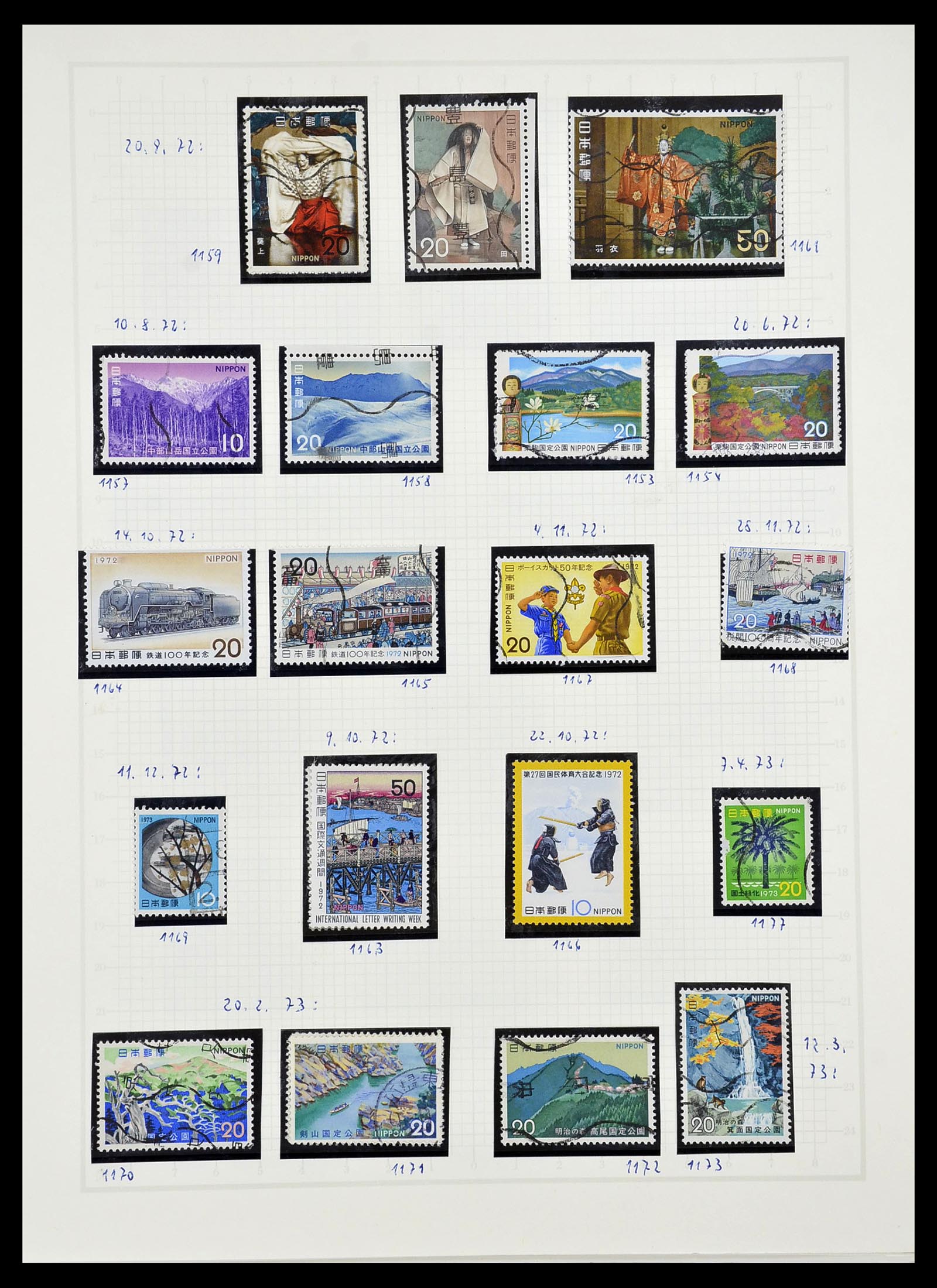34226 083 - Stamp collection 34226 Japan 1871-1998.