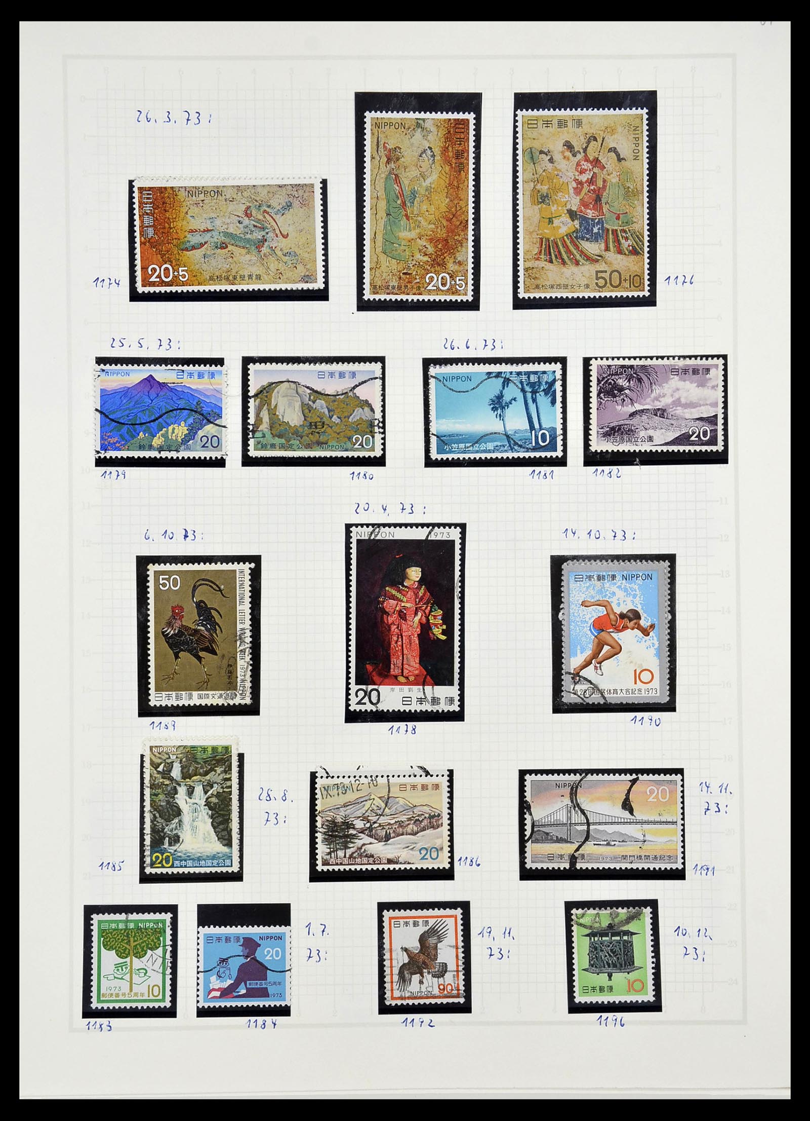 34226 084 - Stamp collection 34226 Japan 1871-1998.