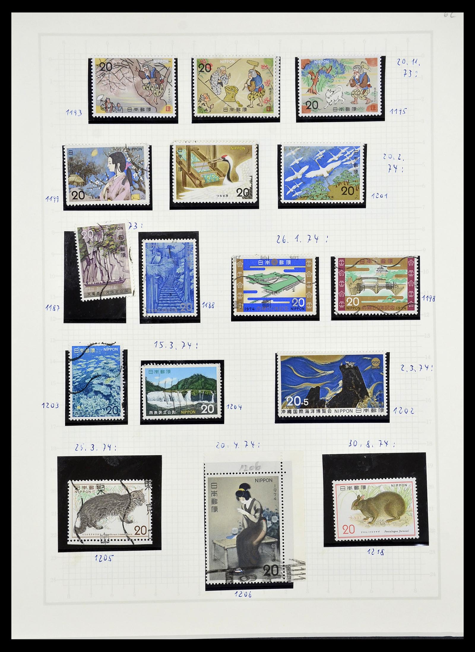 34226 086 - Postzegelverzameling 34226 Japan 1871-1998.