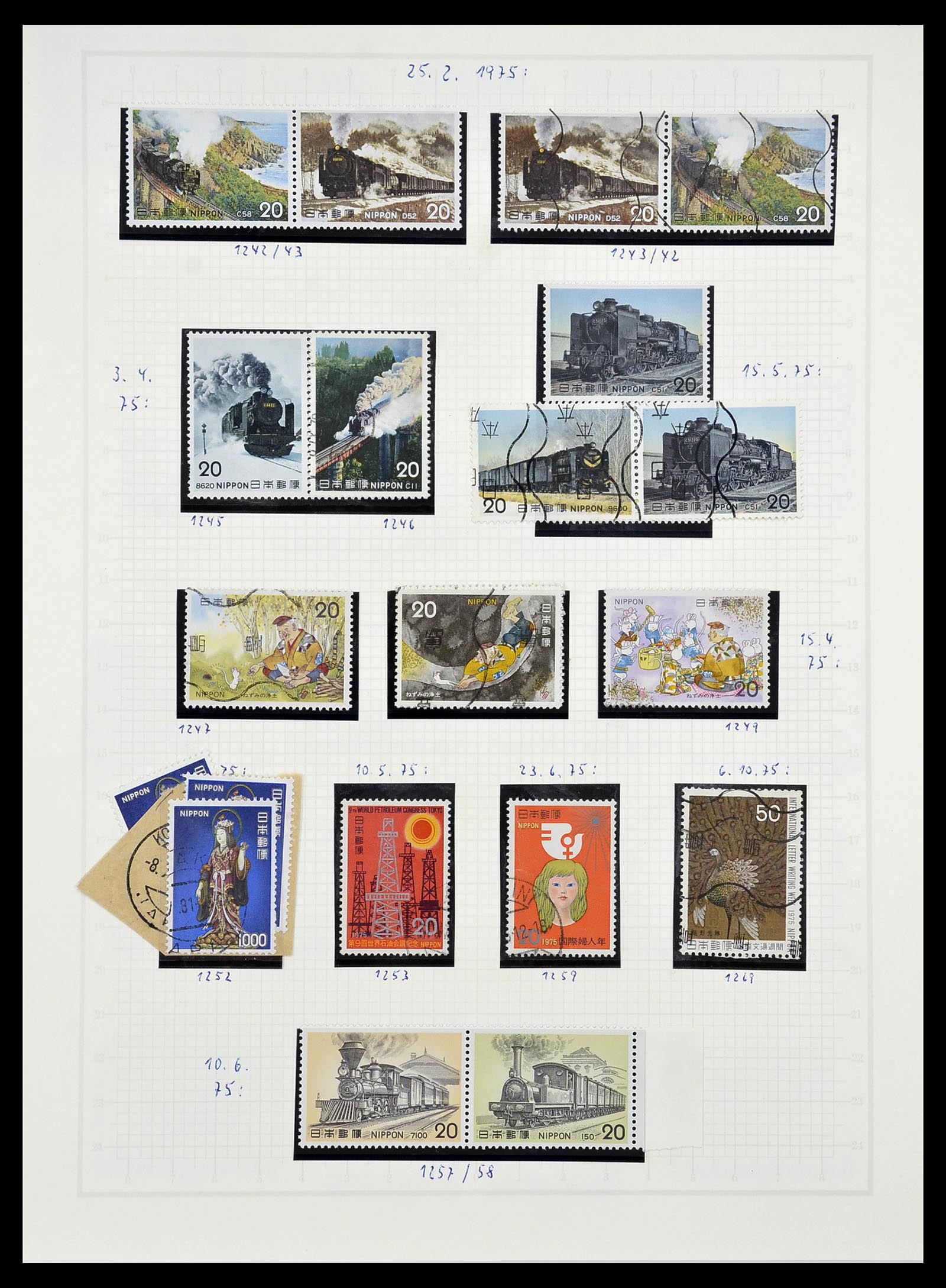34226 091 - Stamp collection 34226 Japan 1871-1998.