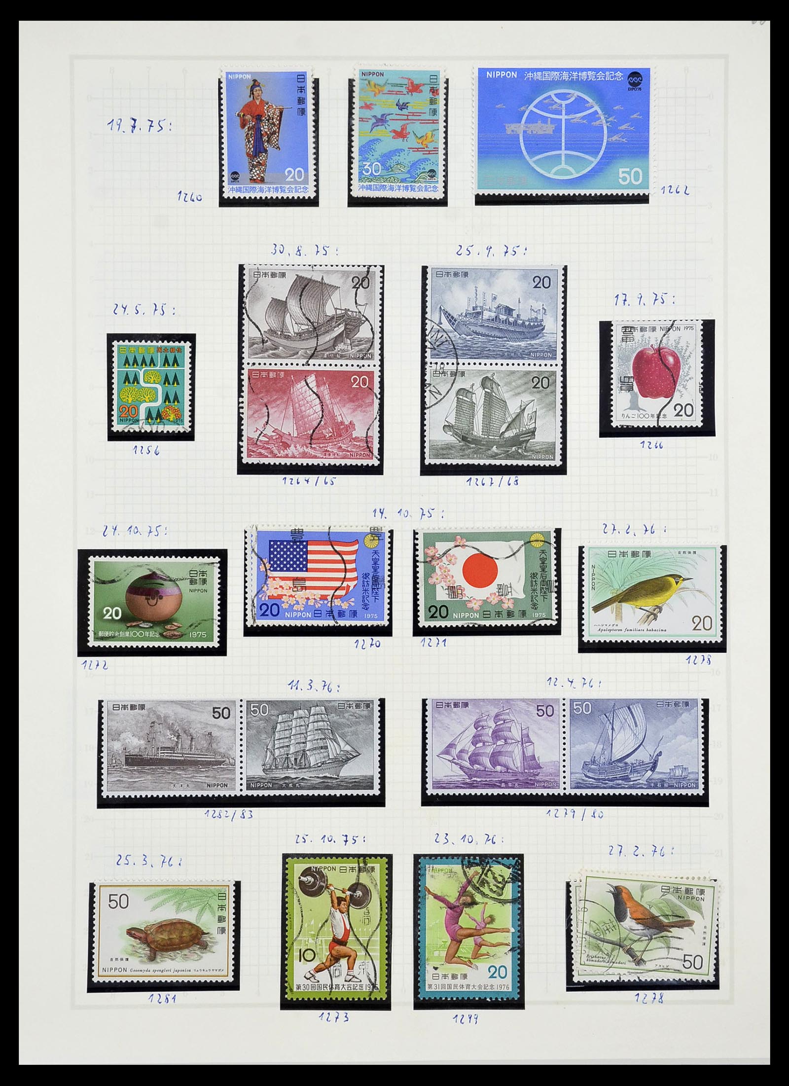 34226 093 - Postzegelverzameling 34226 Japan 1871-1998.
